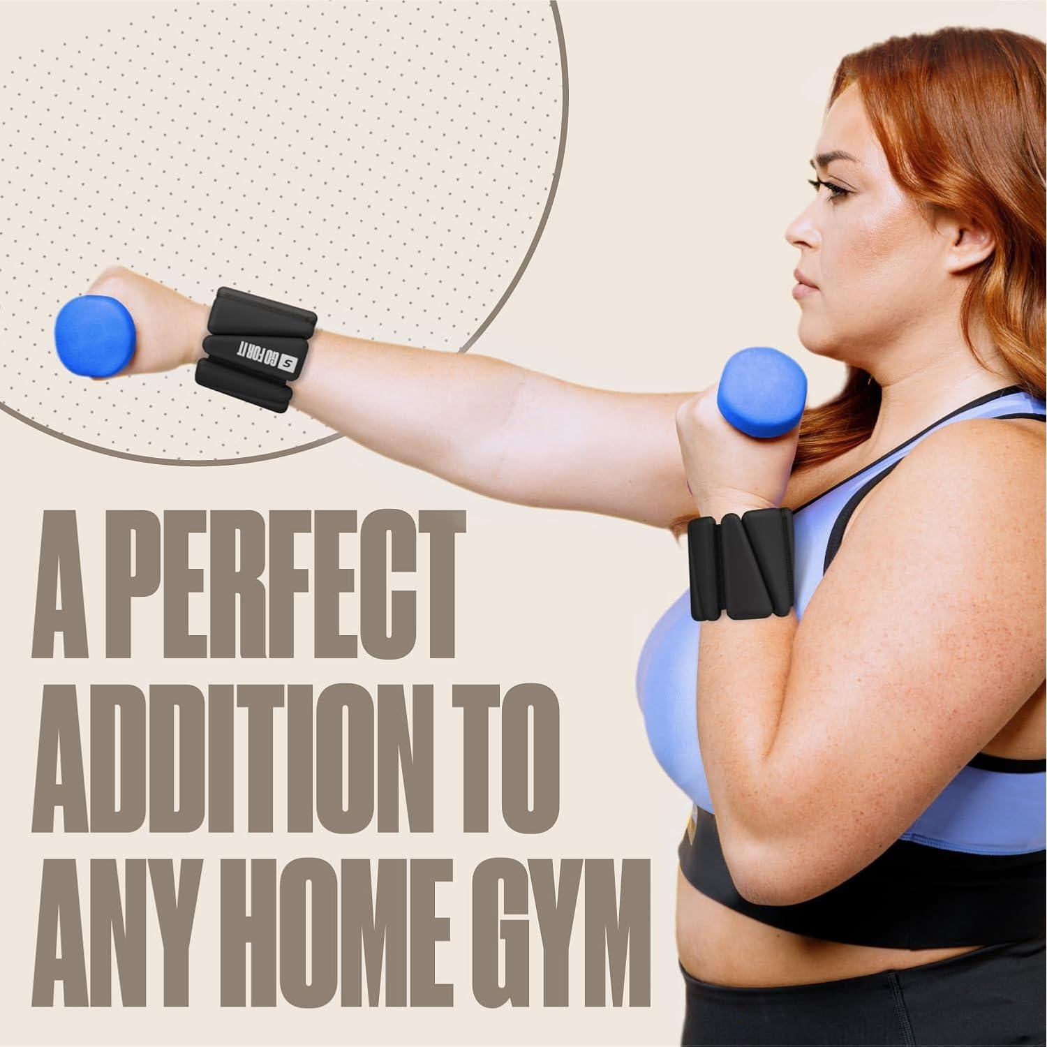 Pesas de Muñeca y Tobillo SPORTBIT - 0.45kg Ajustables