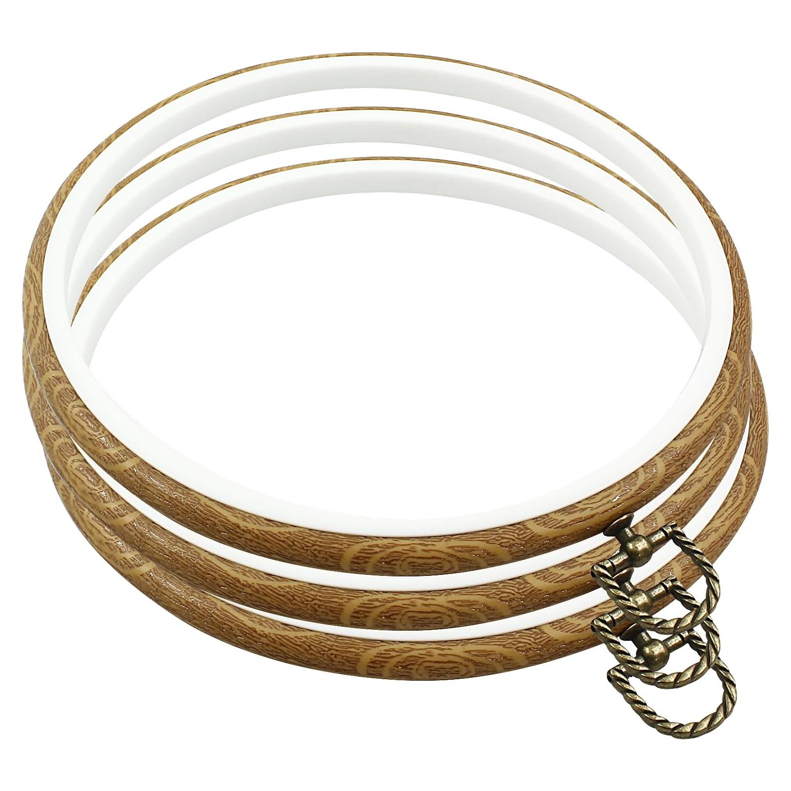 Aros de Bordado Bonsicoky 22cm - 3 Pcs para Manualidades