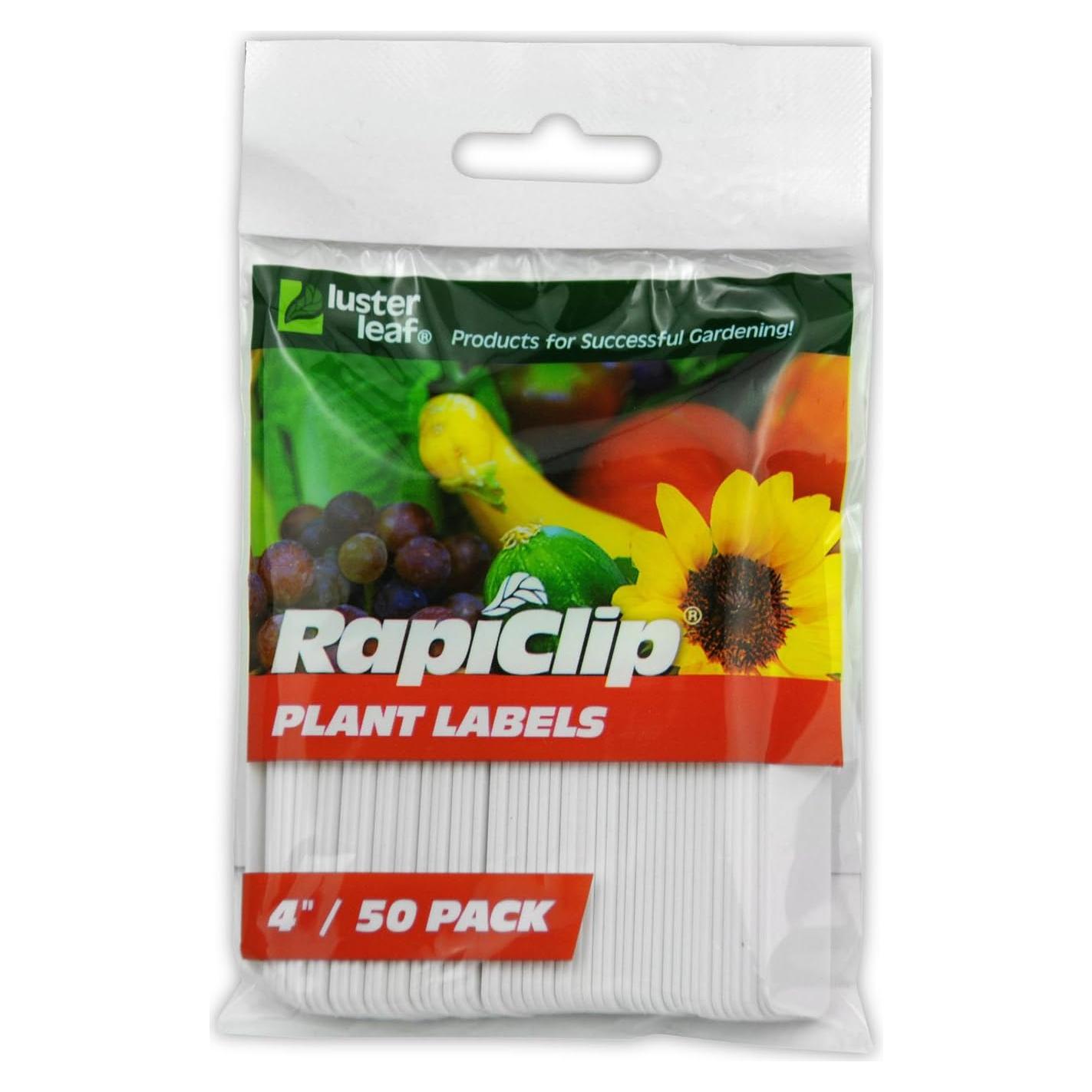 Etiquetas de Planta Luster Leaf 10.16 cm - Paquete de 50