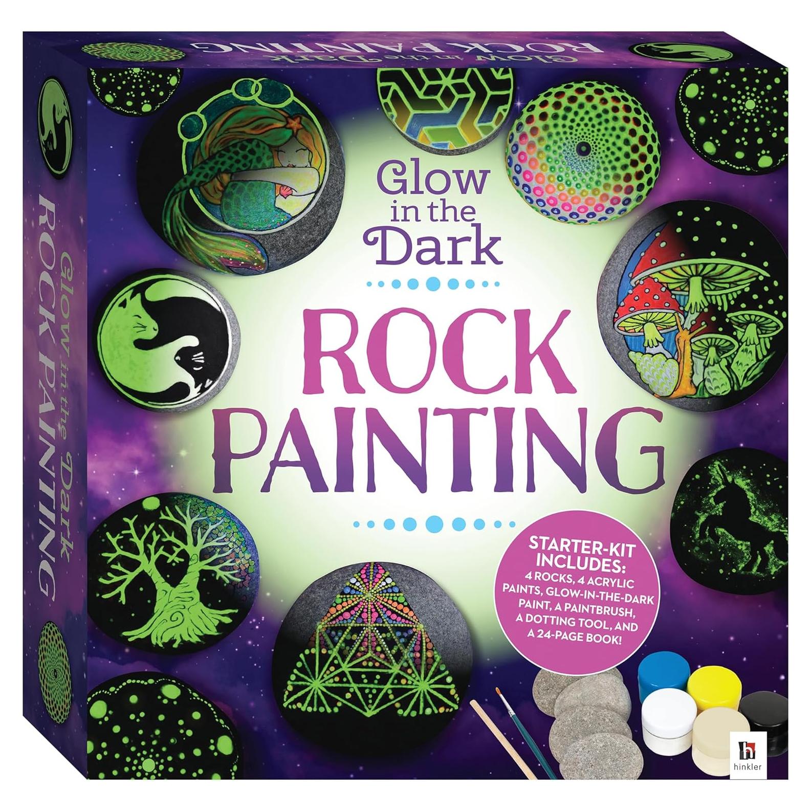 Kit de Pintura de Rocas Brillantes Hinkler - DIY para Adultos