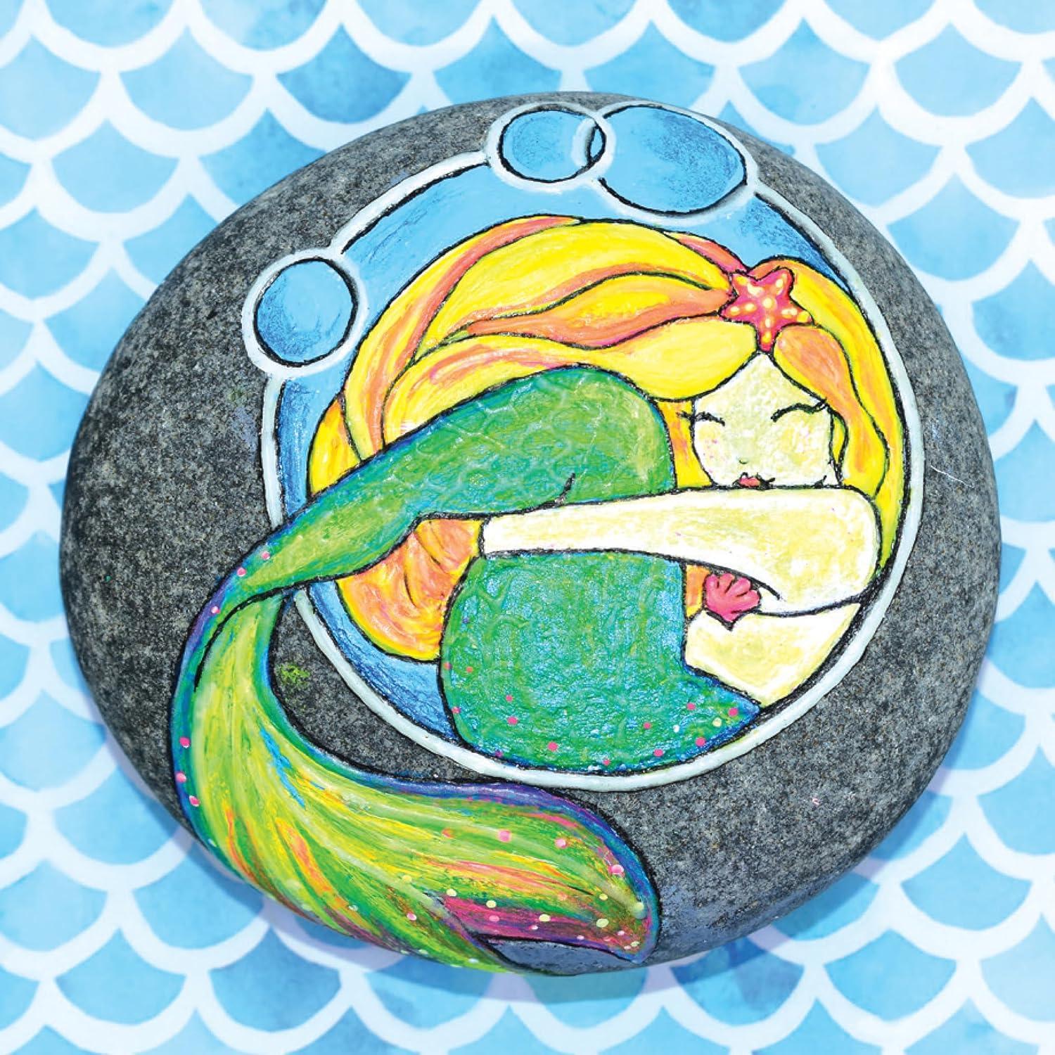 Kit de Pintura de Rocas Brillantes Hinkler - DIY para Adultos