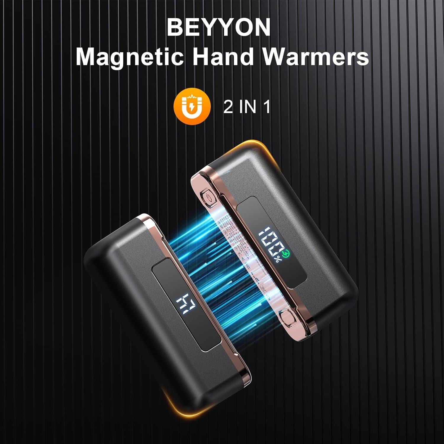 Calentadores de Manos Recargables Beyyon SWC03 10000mAh 4 Niveles