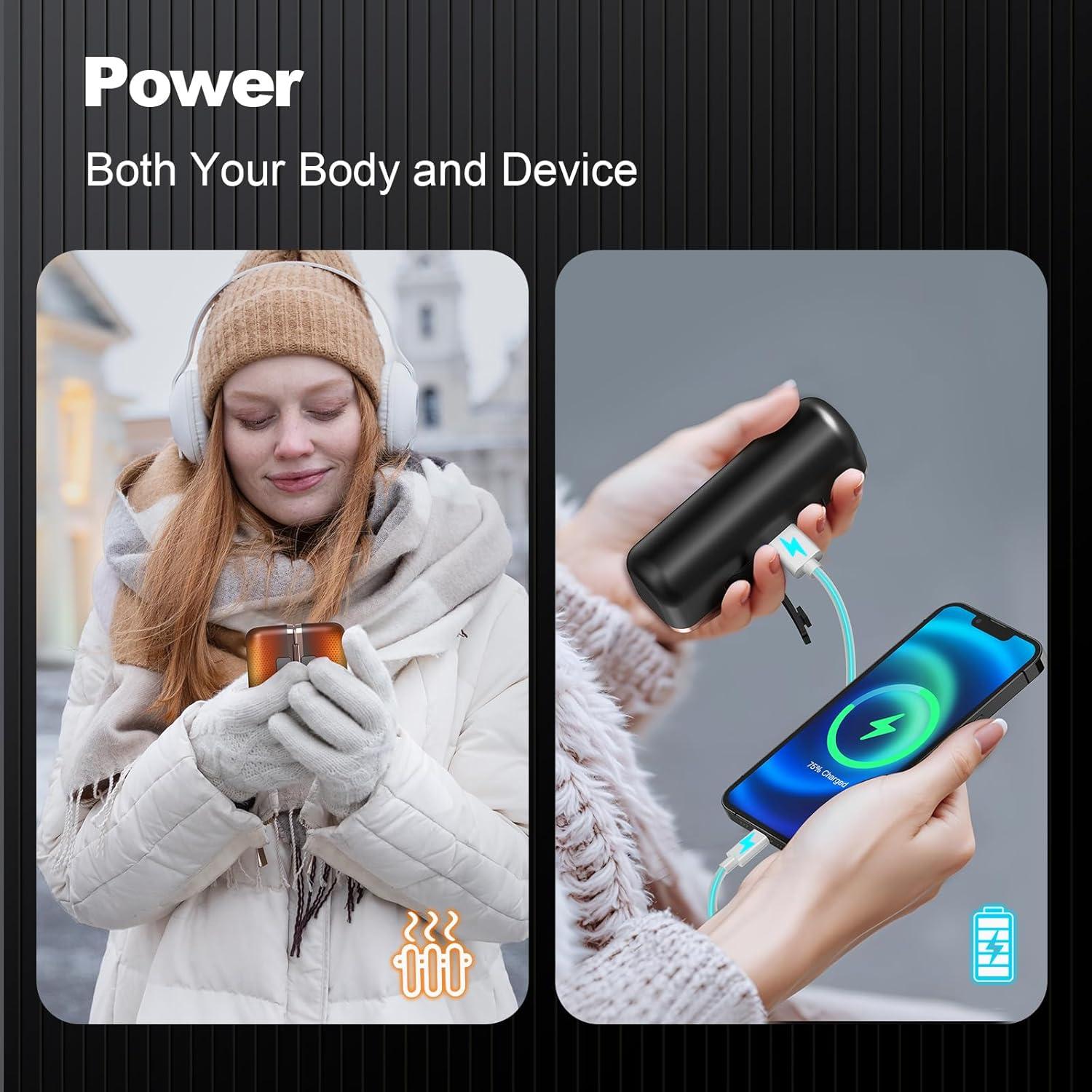 Calentadores de Manos Recargables Beyyon SWC03 10000mAh 4 Niveles