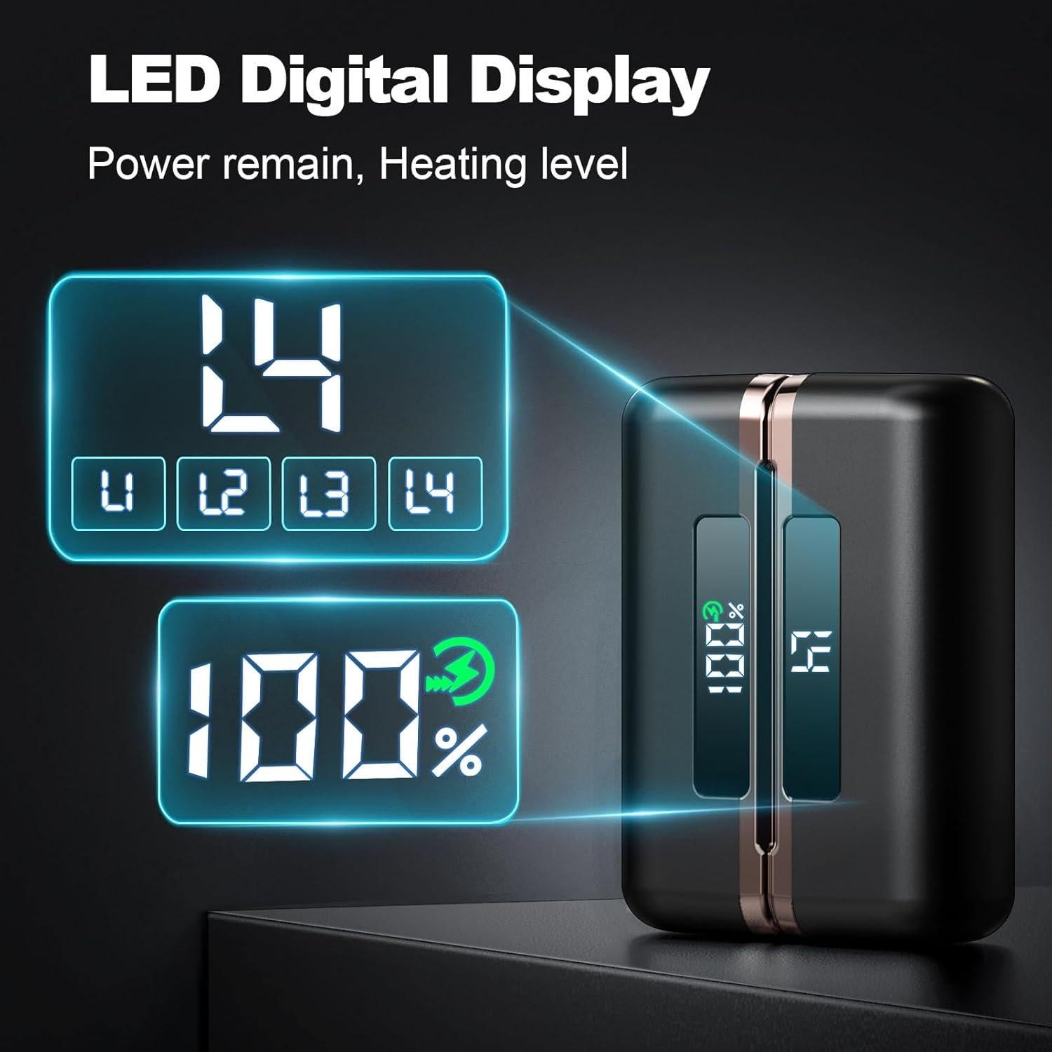 Calentadores de Manos Recargables Beyyon SWC03 10000mAh 4 Niveles