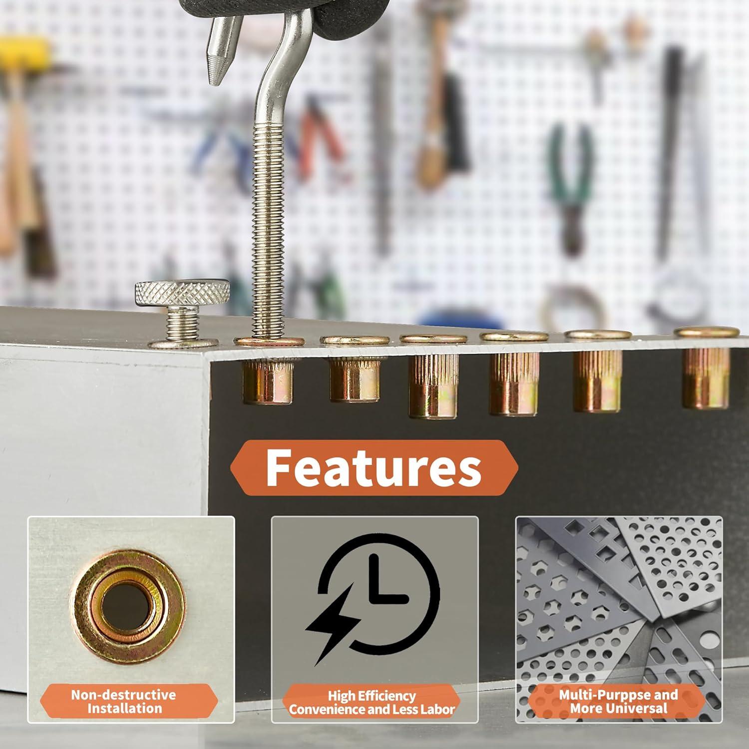 Juego de Herramientas para Tuercas Remachadas O-RVN-01 25 Piezas