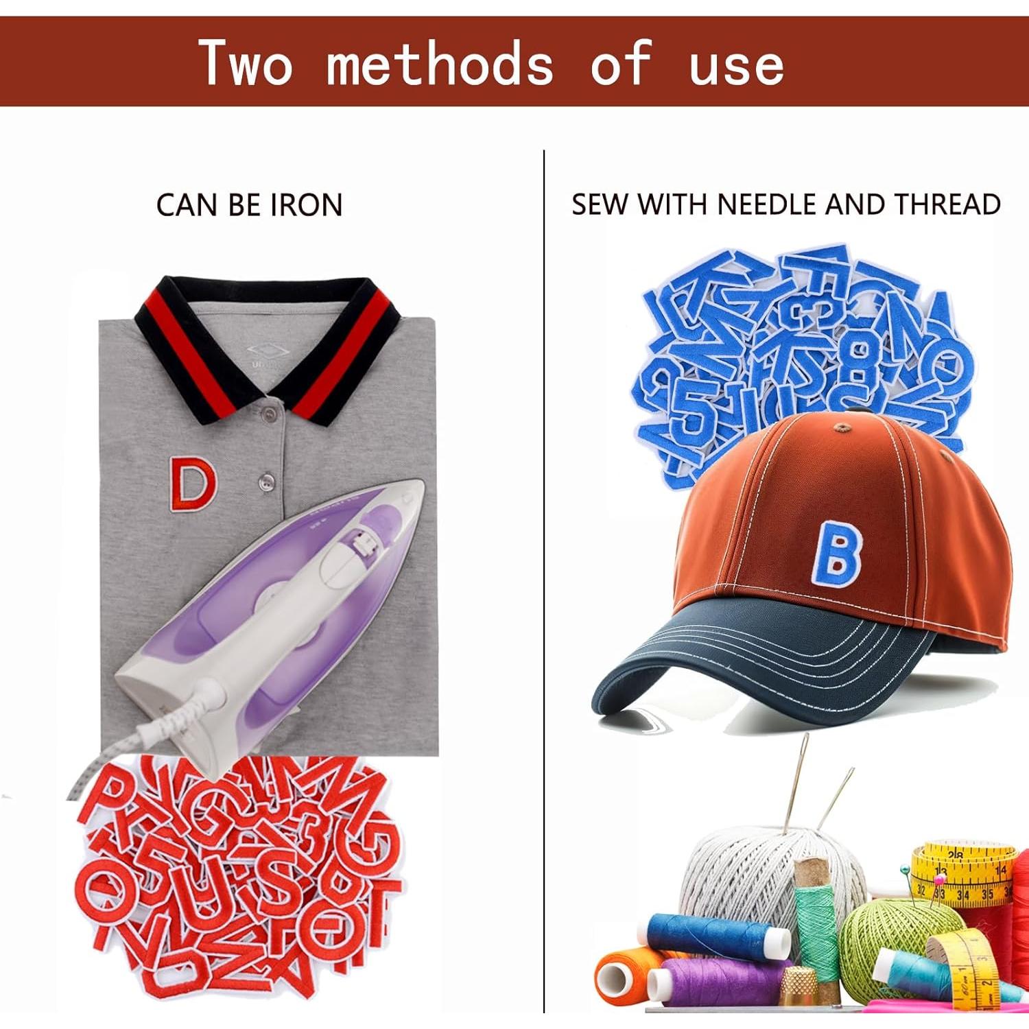 Parche de Letras y Números SIBORUI 72 Piezas Negro