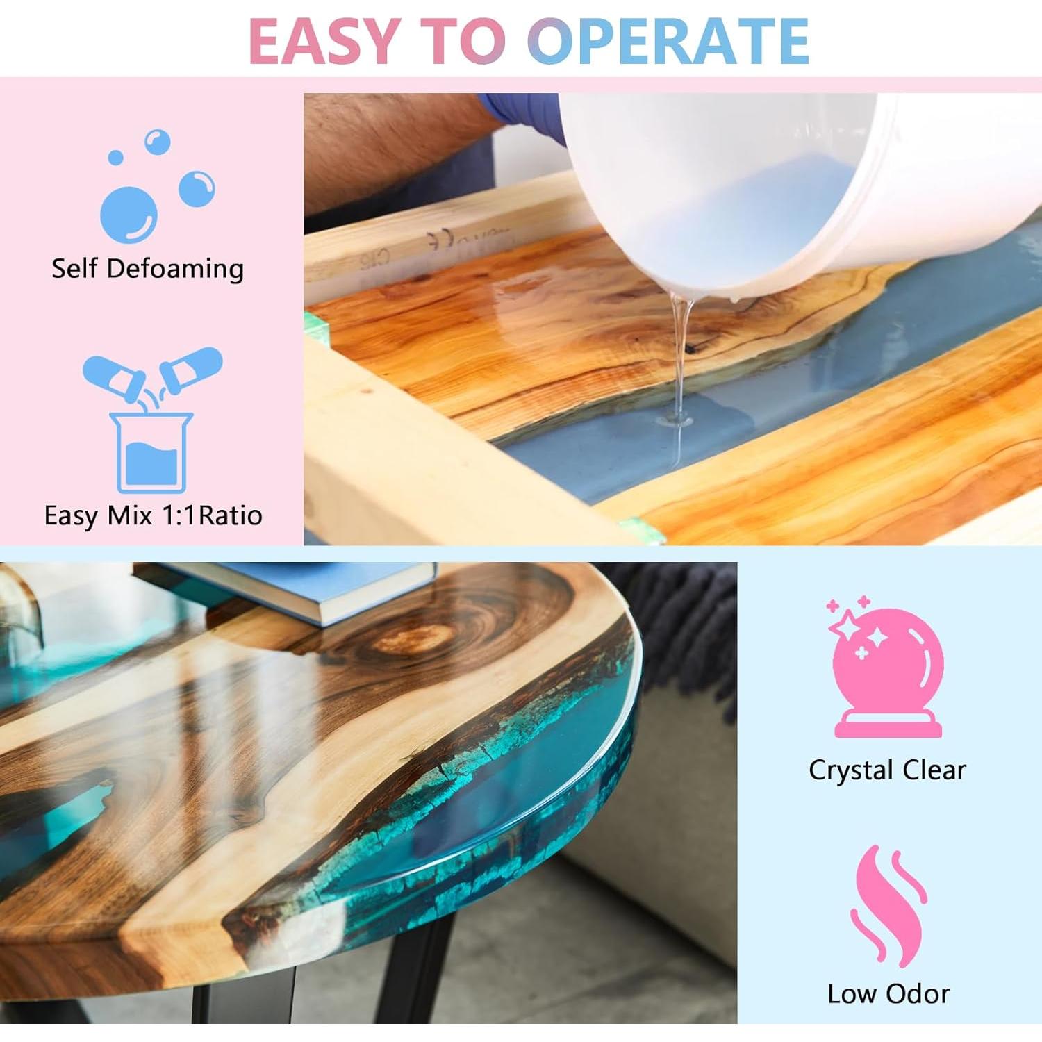 Resina Epóxica KISREL 1 Galón Cristalina Sin Burbujas