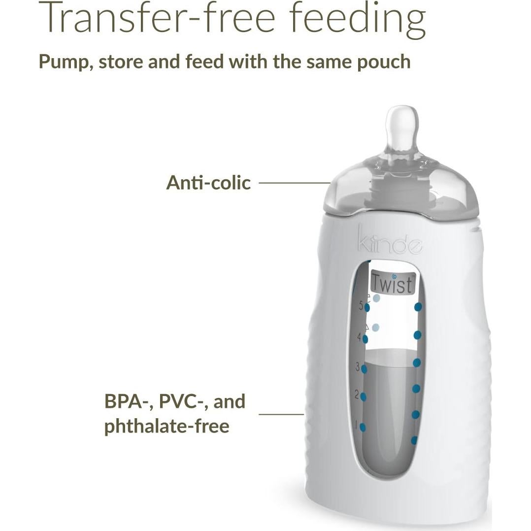 Kit de Alimentación Kiinde Twist Universal con Botellas y Tetinas