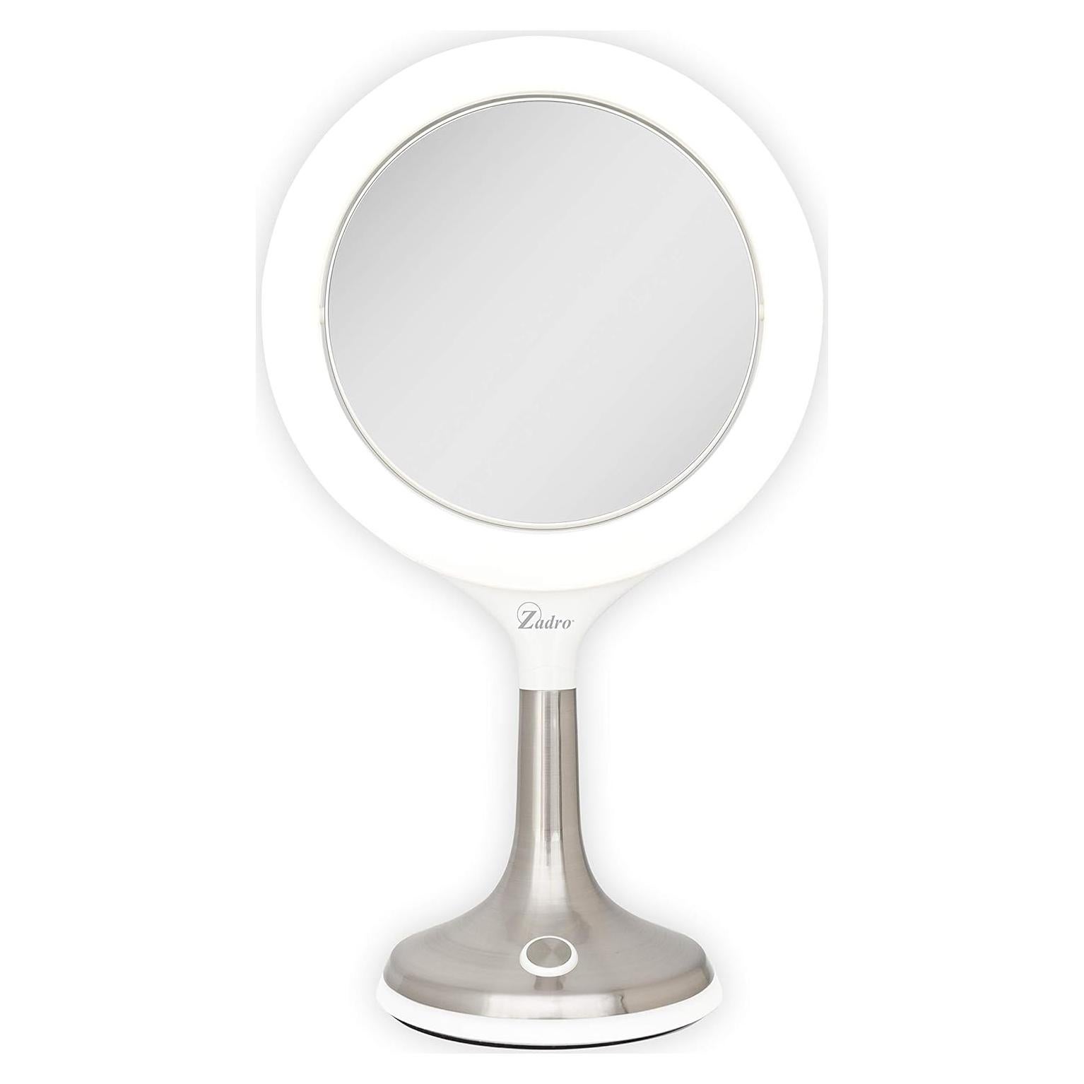 Espejo de tocador Zadro Solana LED 24.77 cm 8X/1X blanco