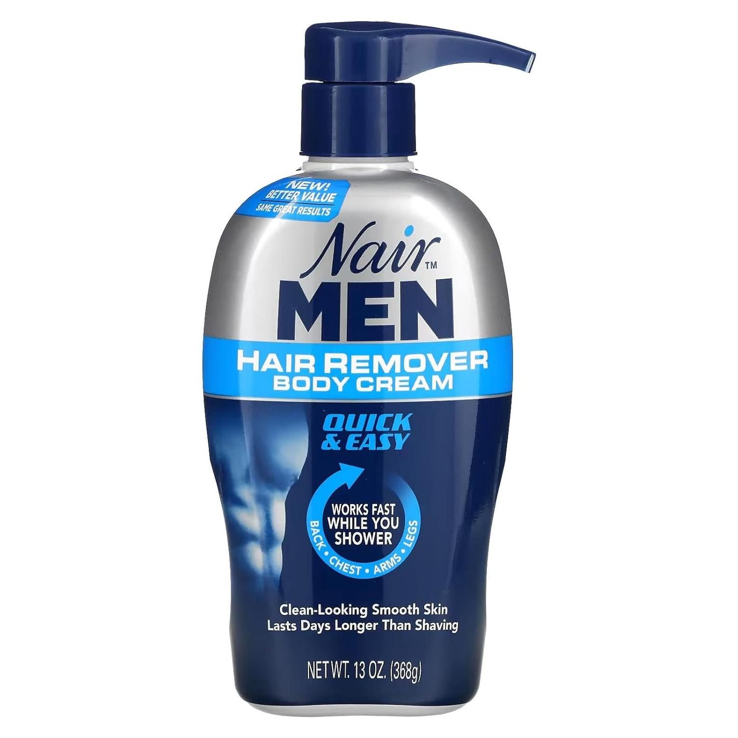 Crema Removedora de Vello Corporal para Hombre Nair 368 g