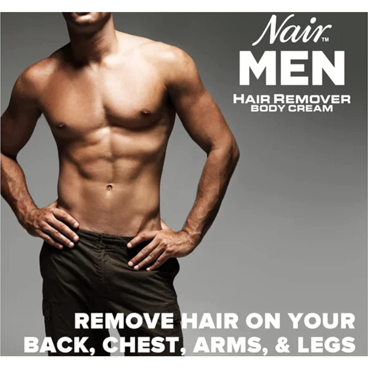 Crema Removedora de Vello Corporal para Hombre Nair 368 g