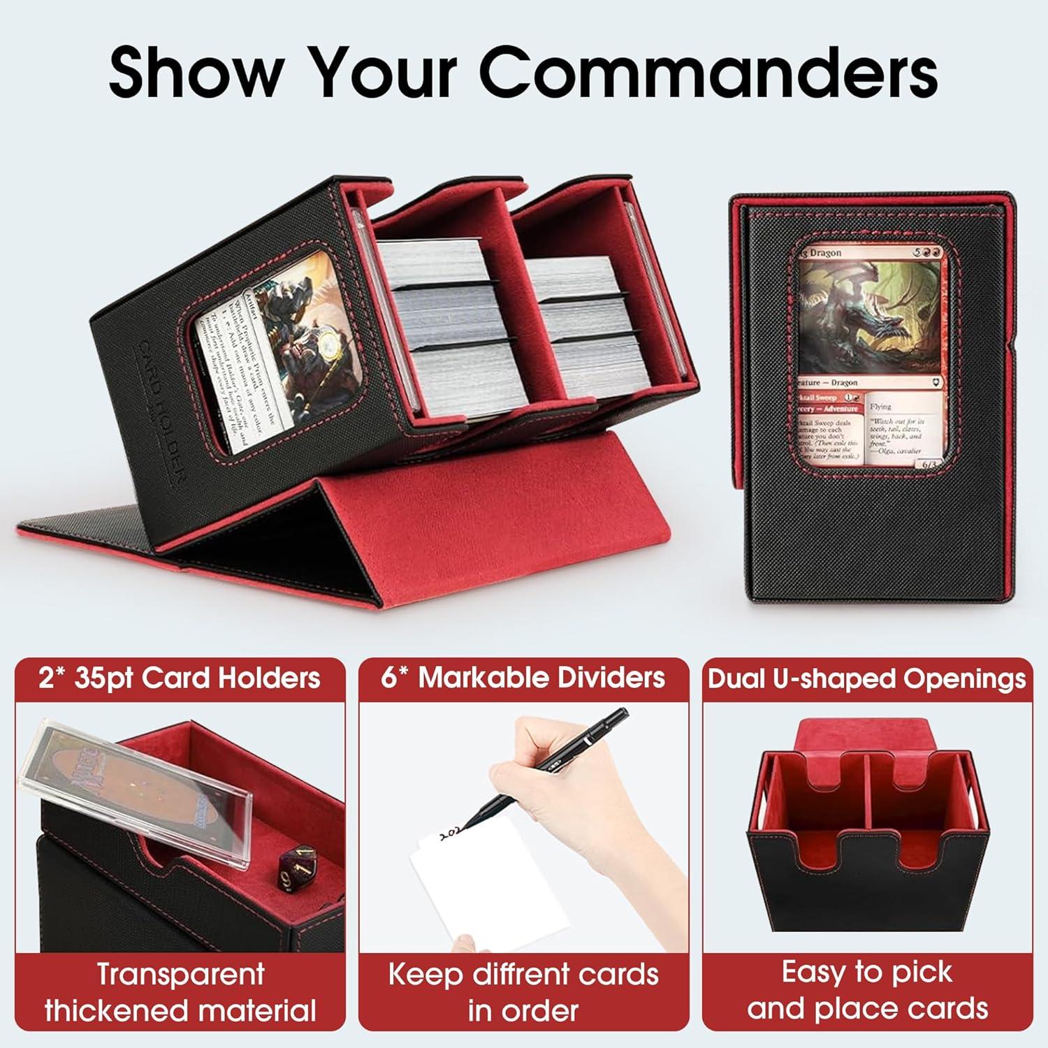 Caja de Deck Commander PANIMOSI - Almacenamiento para 540+ Cartas