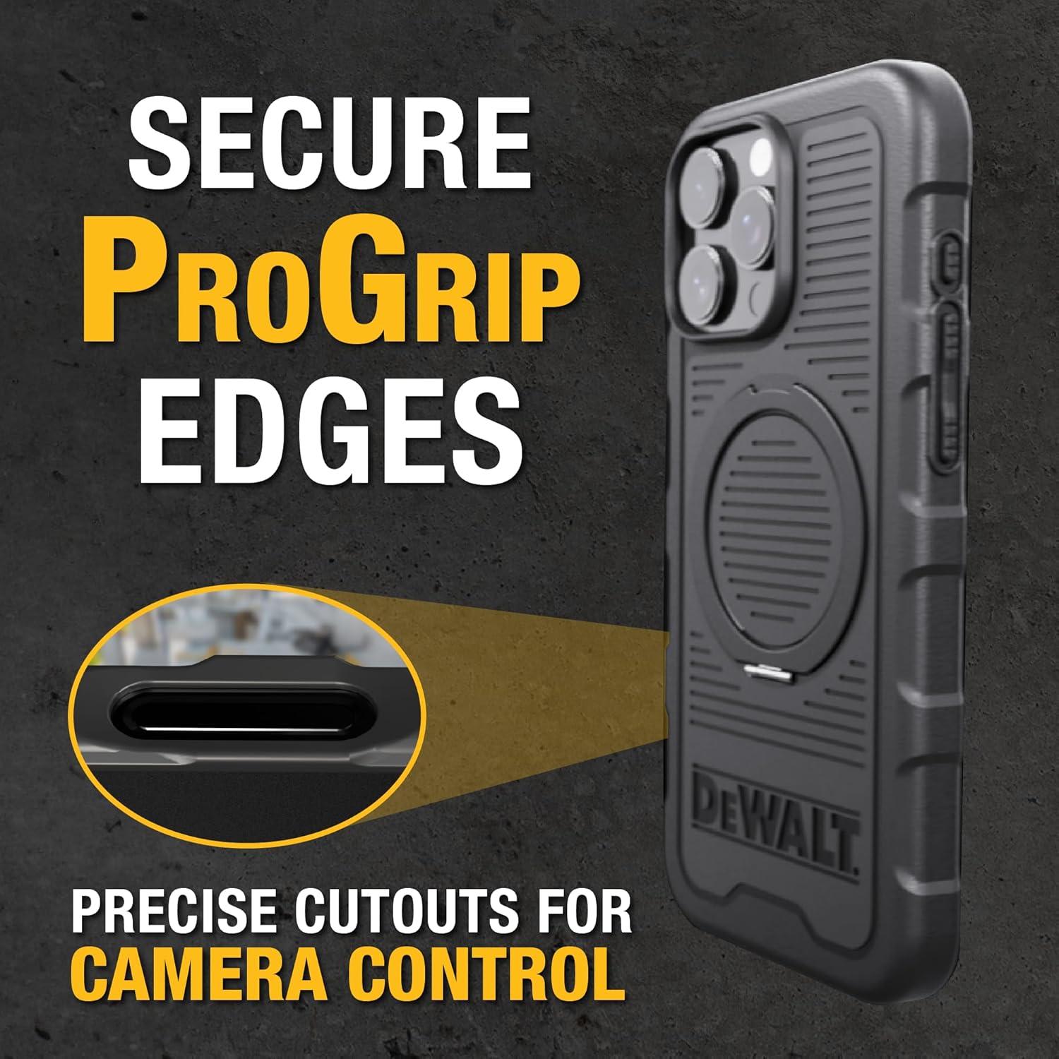 Anillo Magnético Rotatable 360° DEWALT para iPhone 16 Negro