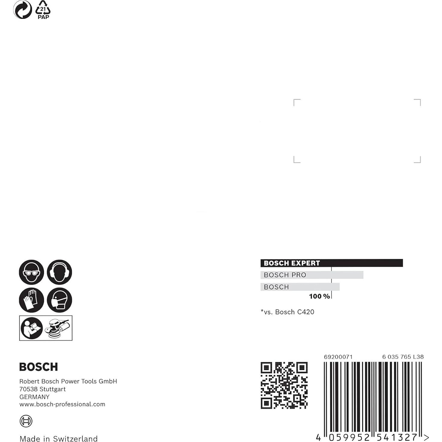 Lija Bosch Professional 5x Expert C470 Ø 115 mm Grano 40