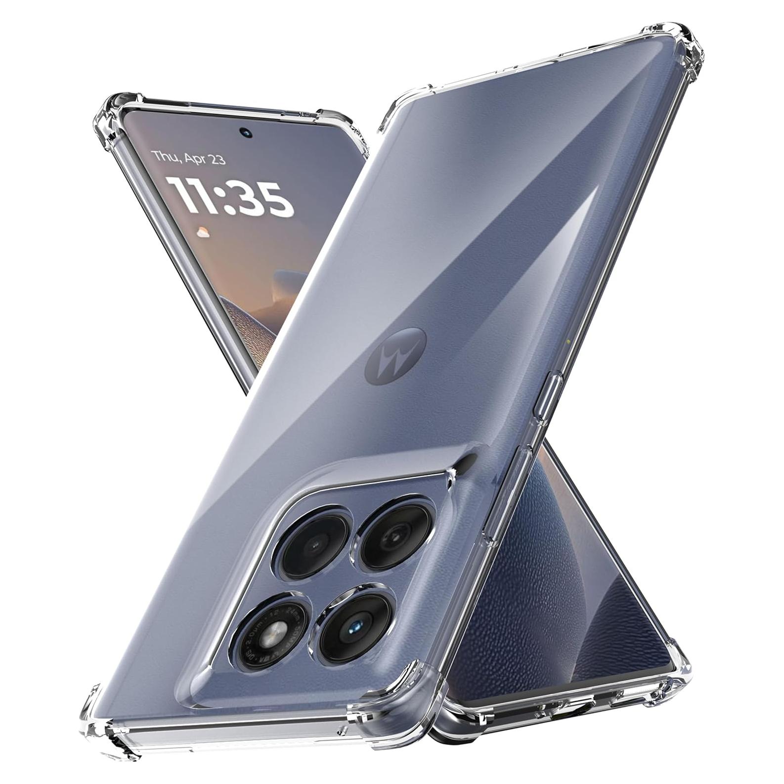 Funda Transparente Antiamarillenta Anoowkoa para Moto Edge 60