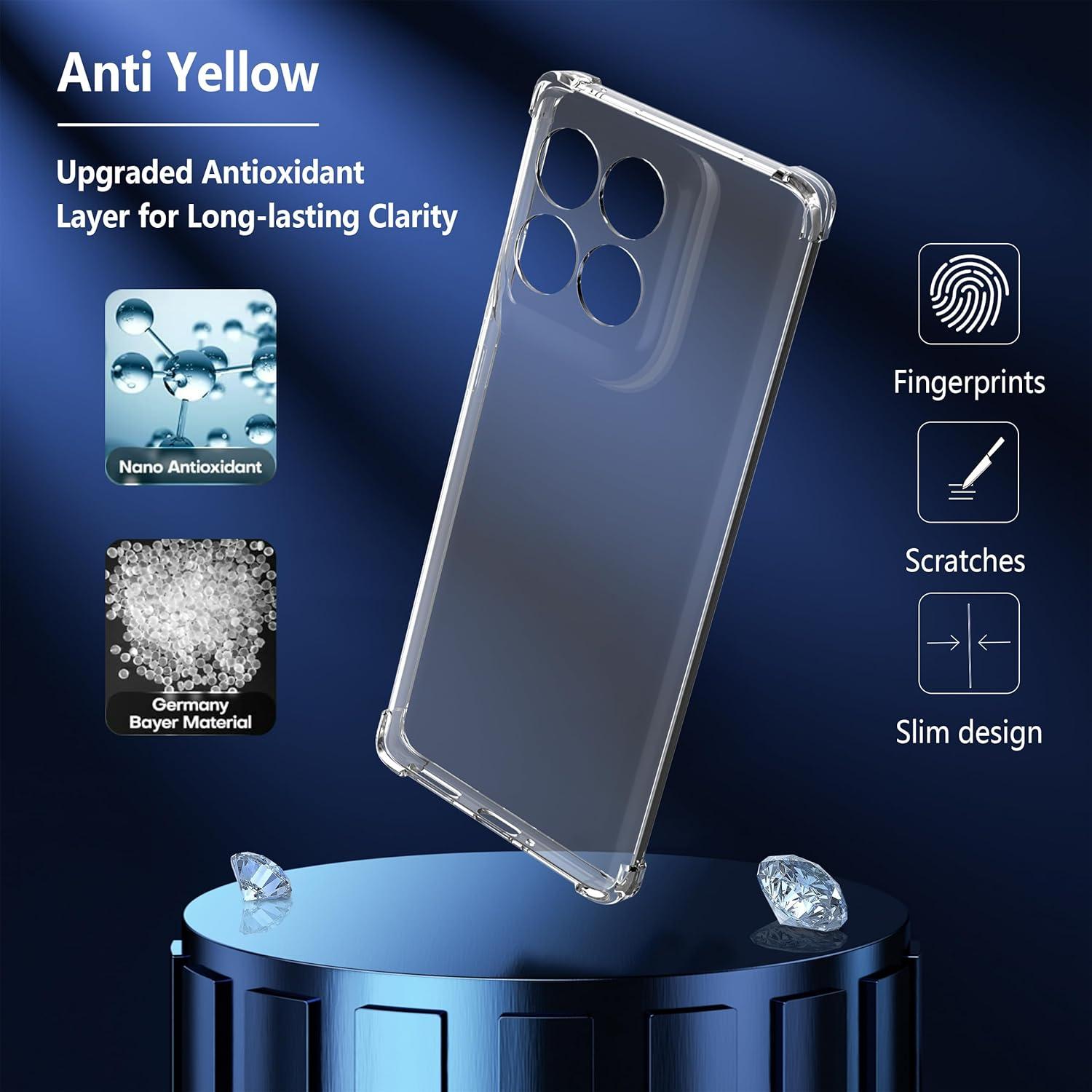Funda Transparente Antiamarillenta Anoowkoa para Moto Edge 60