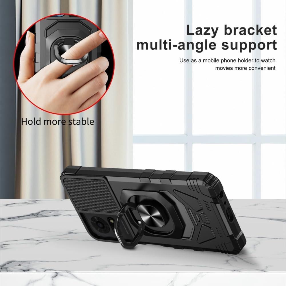 Funda Bumper Negra Lozeguyc para TCL 50 LE/K24/K23 con Protector