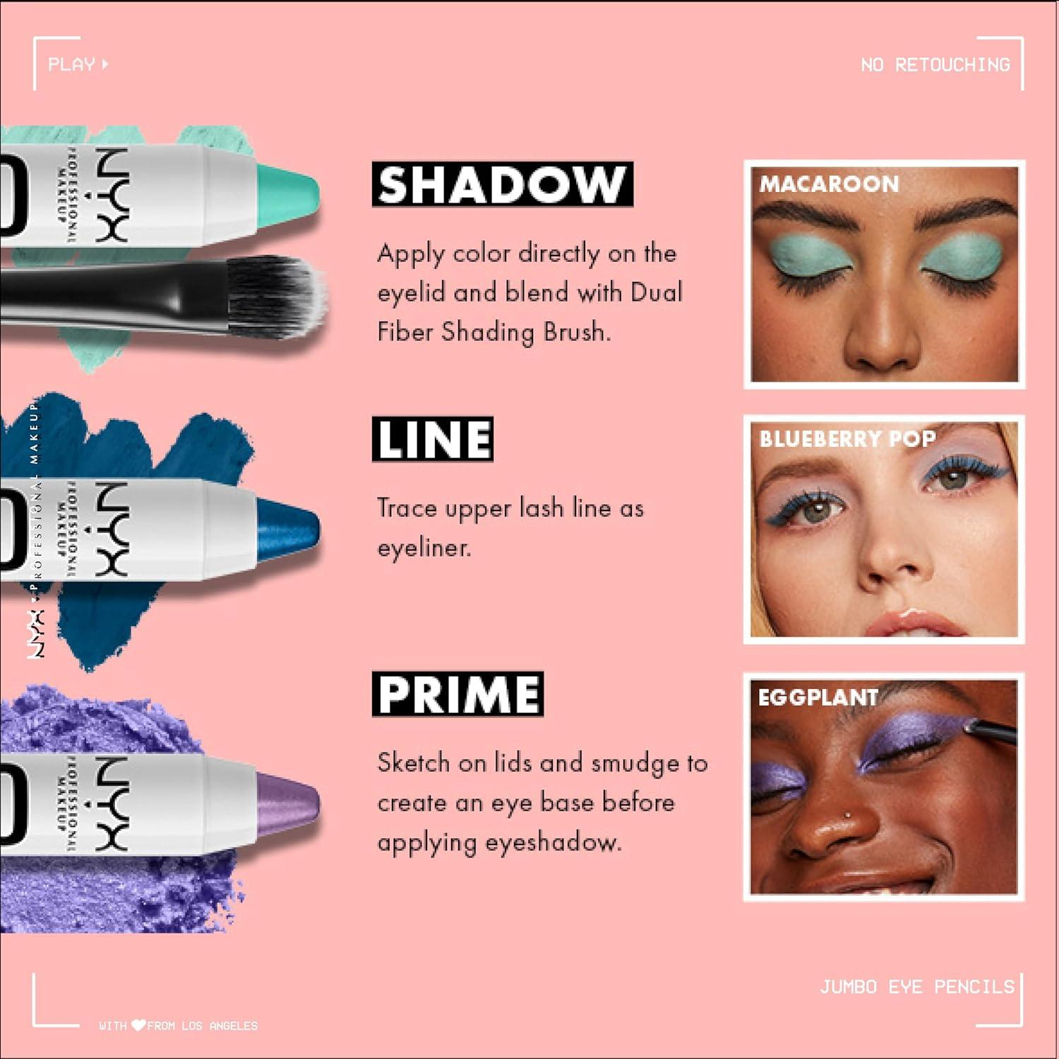 Lápiz Jumbo de Ojos NYX 608 Queso Cottage - Delineador y Sombra