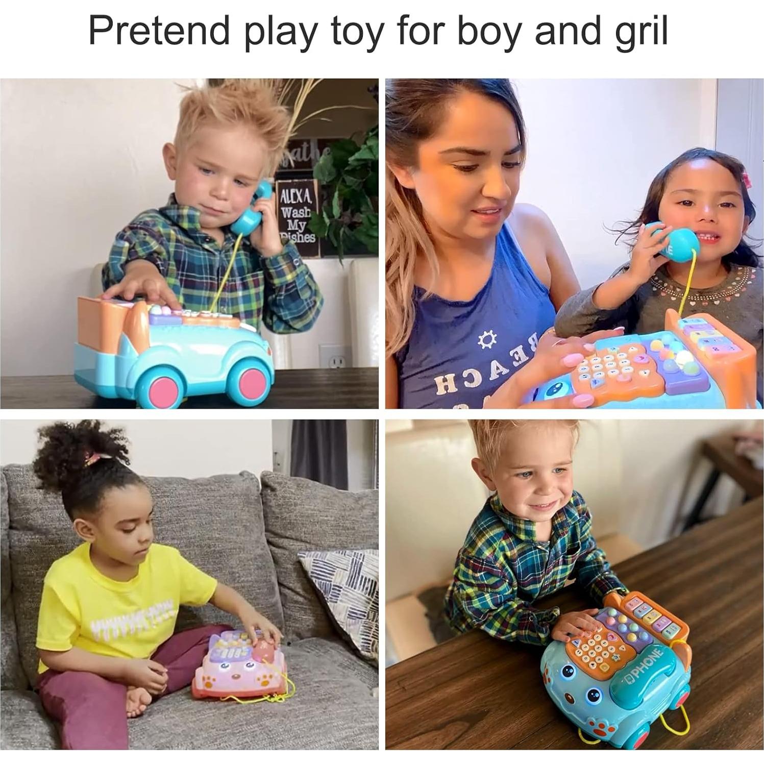 Teléfono de Juguete Musical para Bebés SHANTOU FANNI Azul