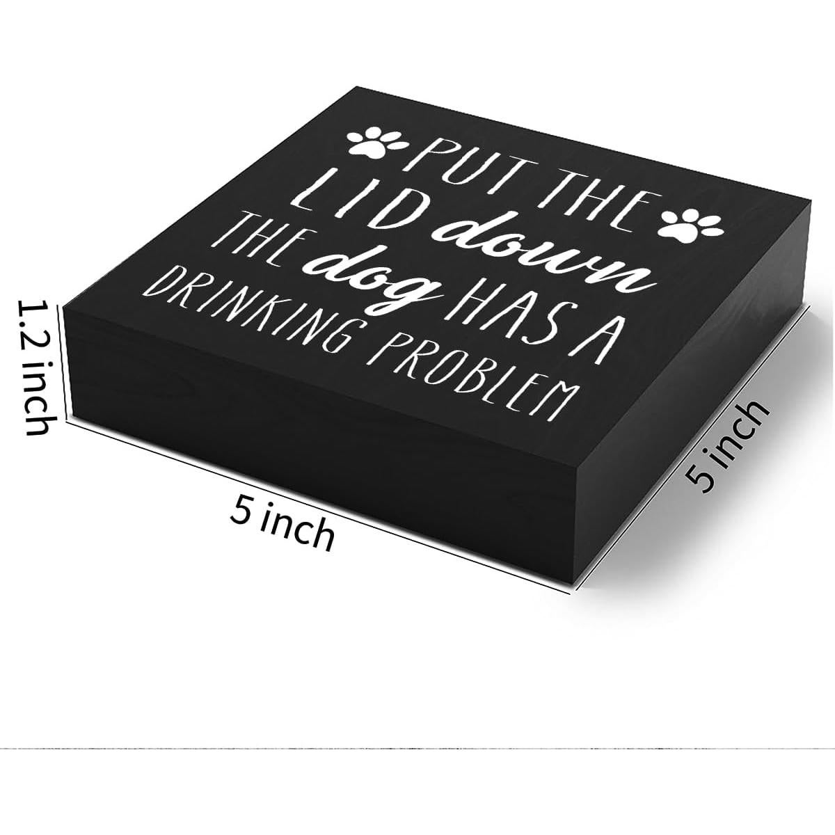 Cartel de Madera Decorativo Woght 12.7x12.7 cm Ecológico