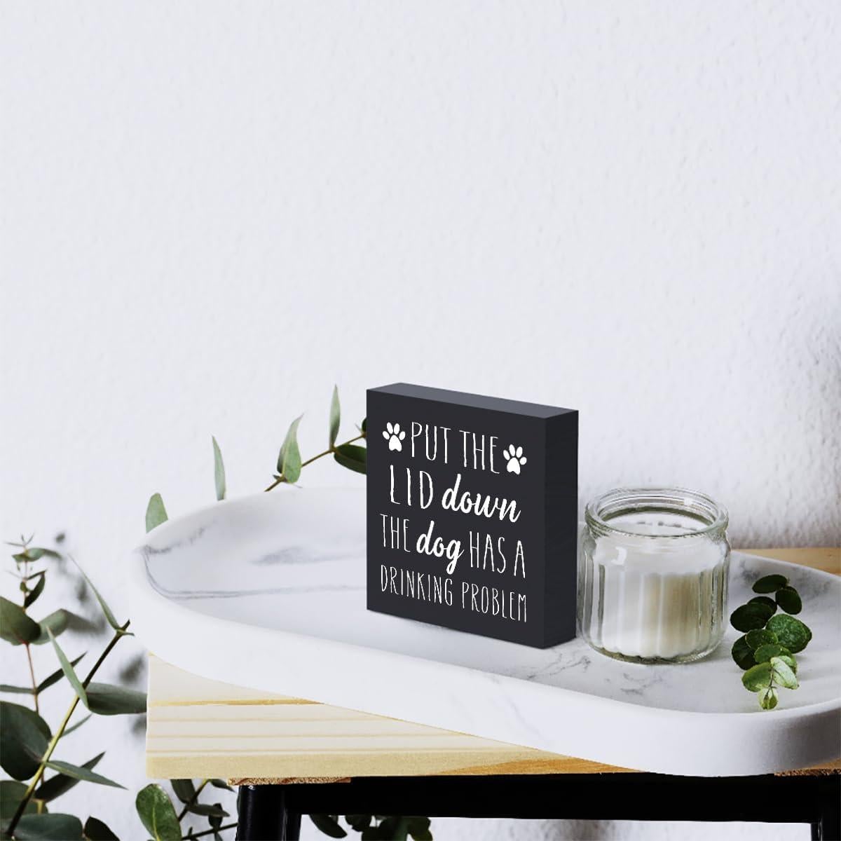 Cartel de Madera Decorativo Woght 12.7x12.7 cm Ecológico