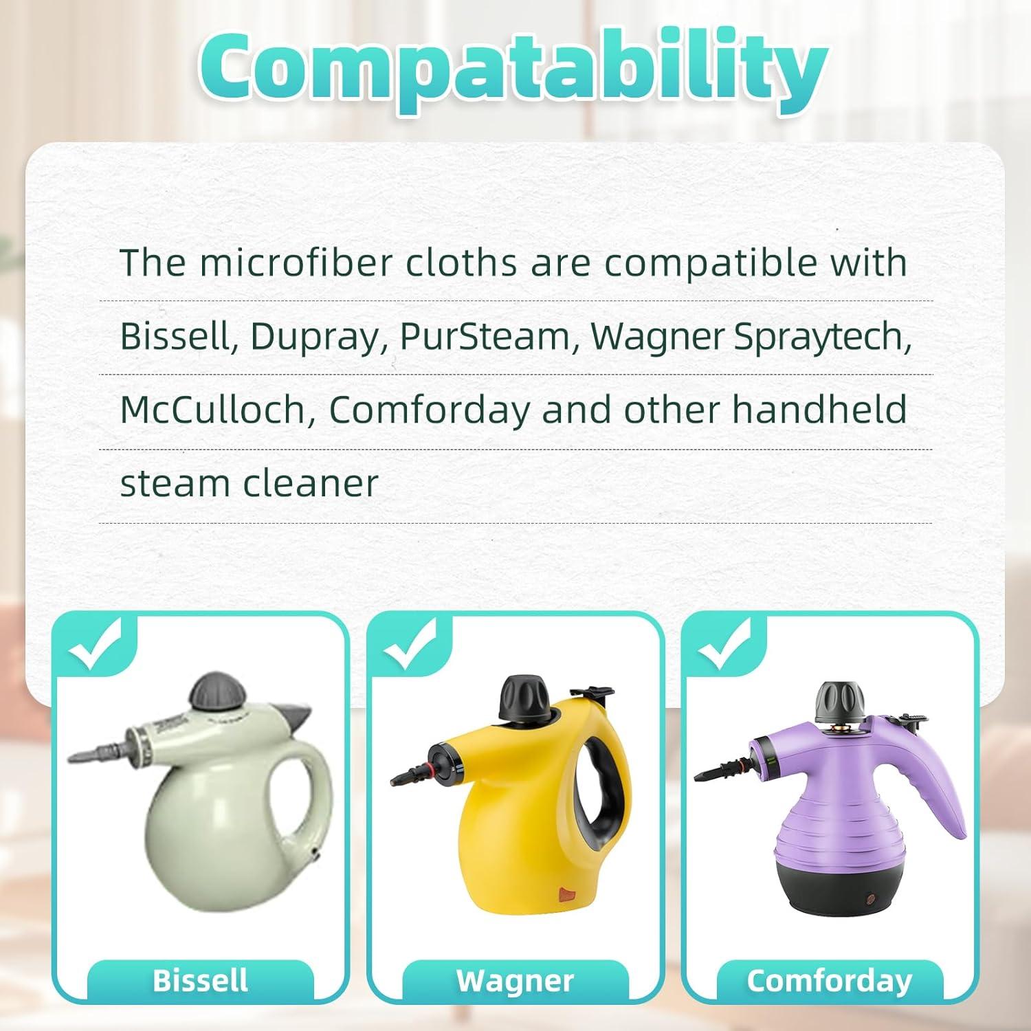 Paquete de 10 paños de microfibra Nicemiya para Steam Shot