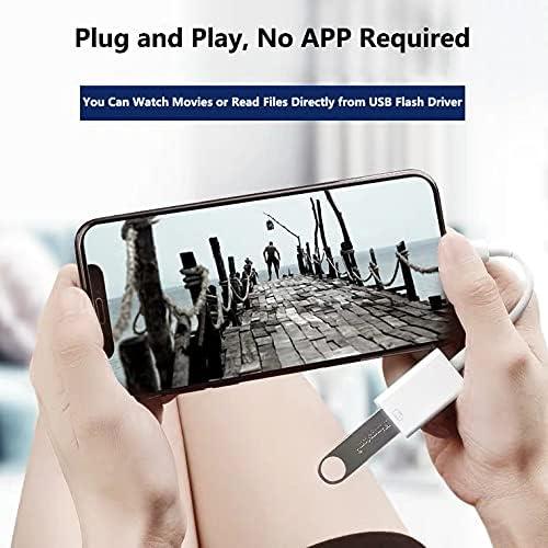 Adaptador USB Lightning Wahbite para iPhone/iPad - OTG 3.0