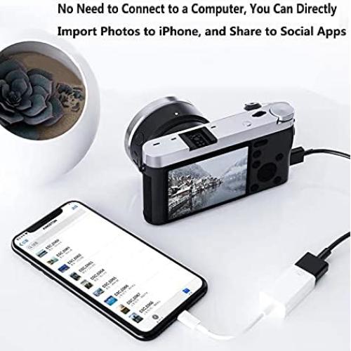 Adaptador USB Lightning Wahbite para iPhone/iPad - OTG 3.0