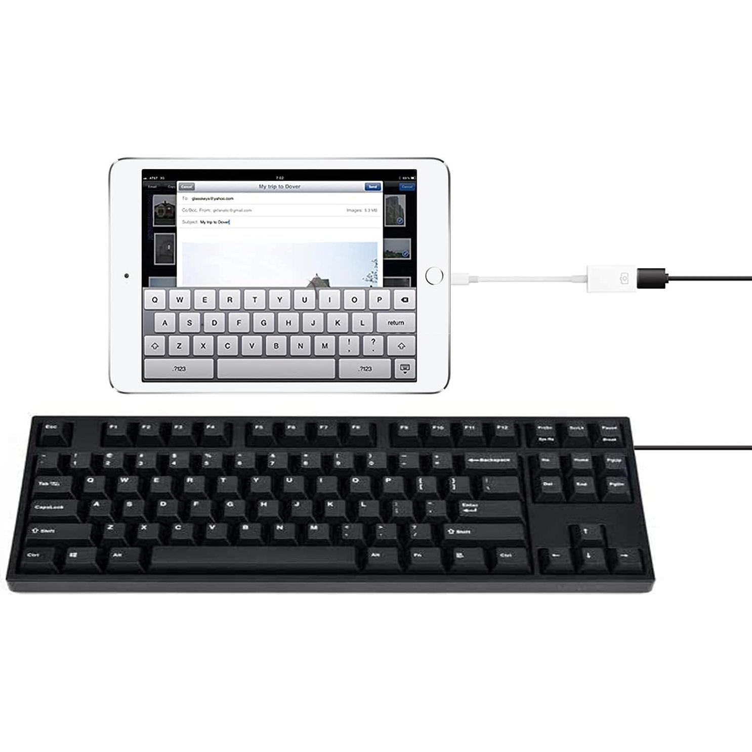 Adaptador USB Lightning Wahbite para iPhone/iPad - OTG 3.0