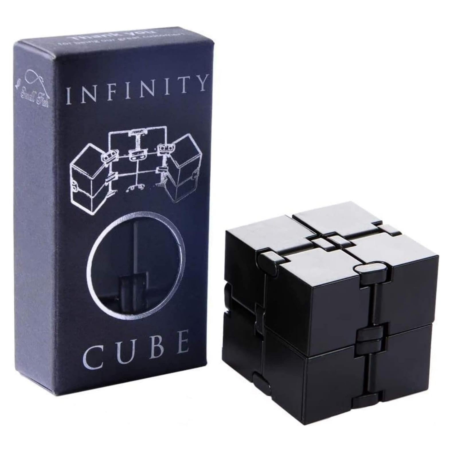 Cubo Infinito Antiestrés SMALL FISH 3.81 cm Negro