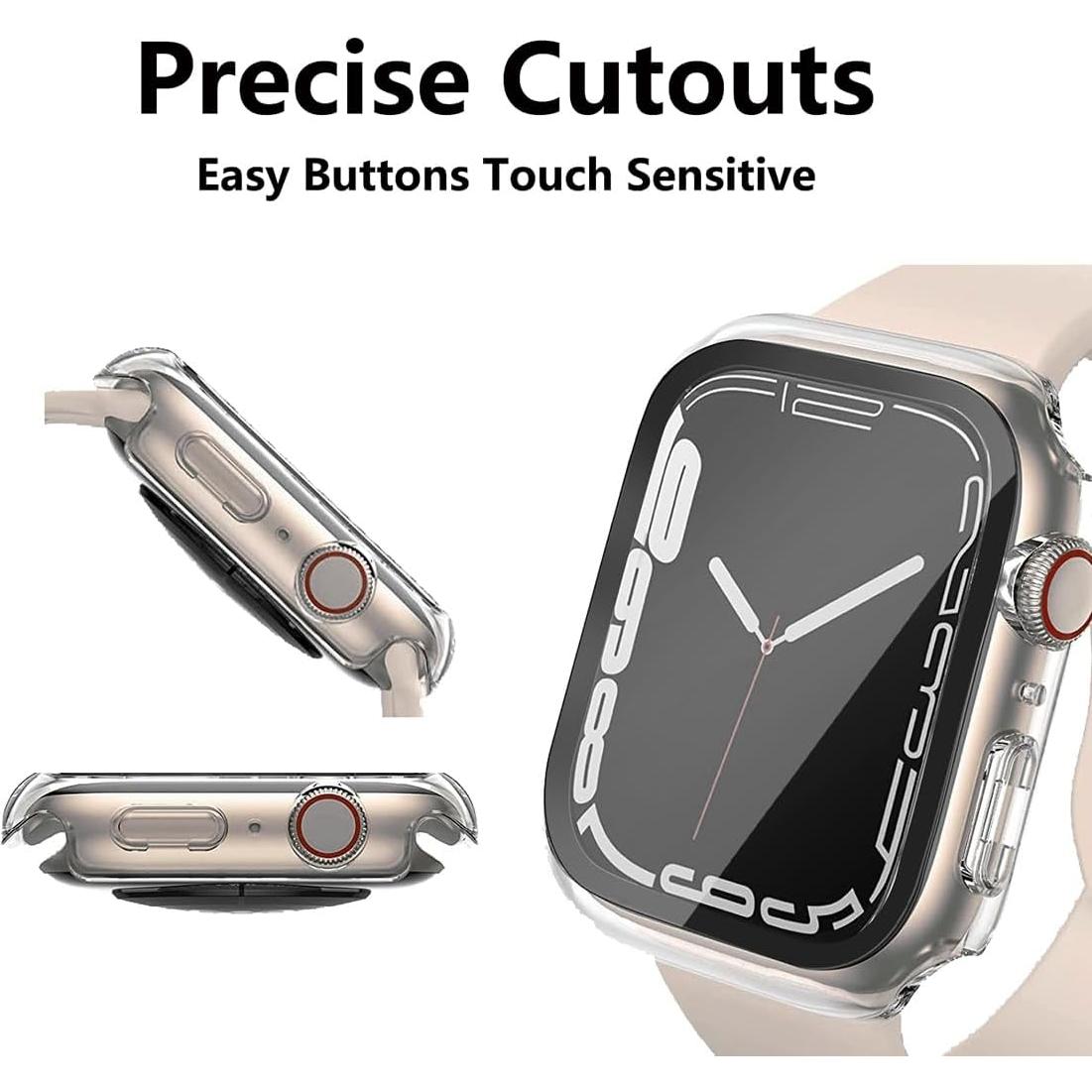 Funda Dura HANKN para Apple Watch 40mm - Protector Vidrio Templado