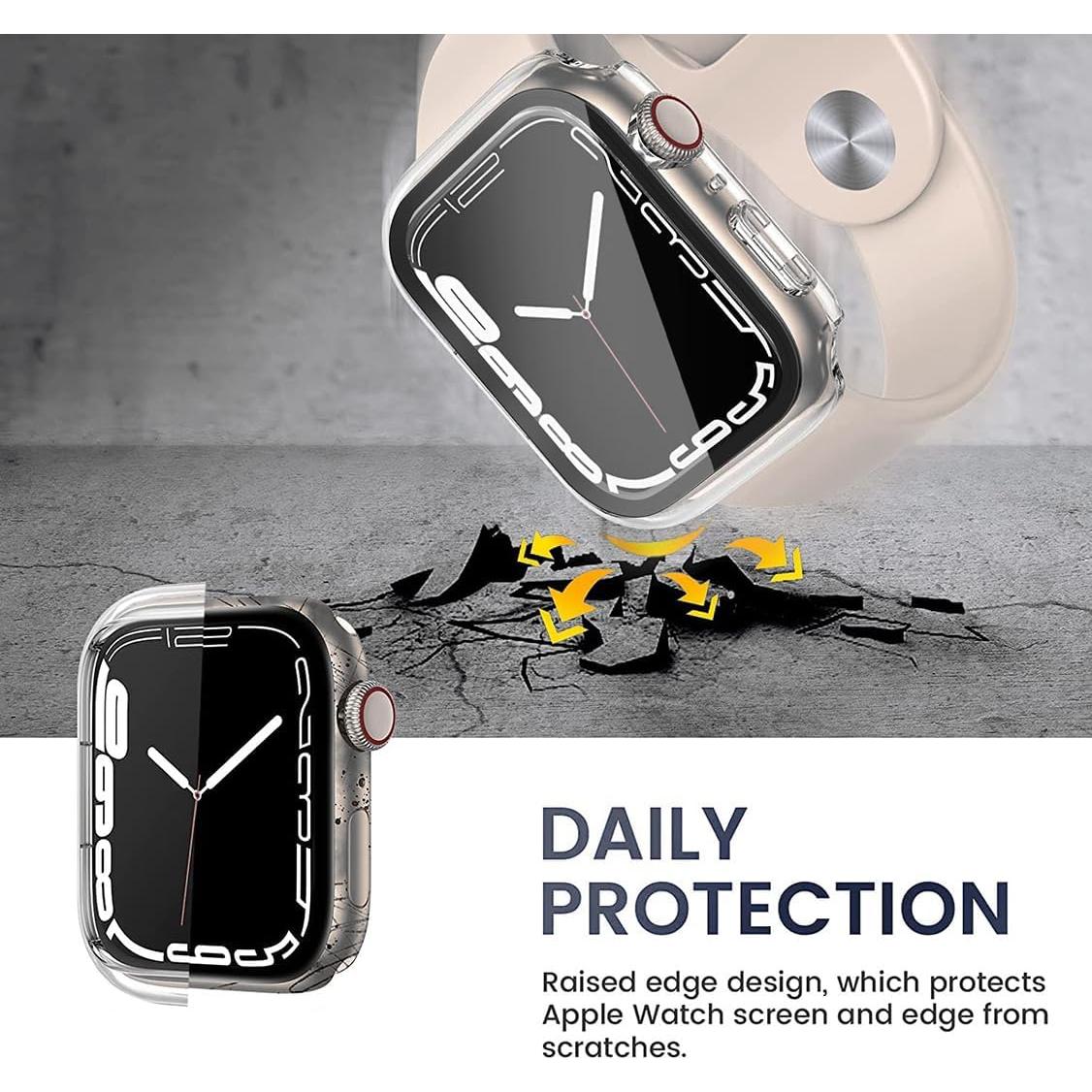 Funda Dura HANKN para Apple Watch 40mm - Protector Vidrio Templado