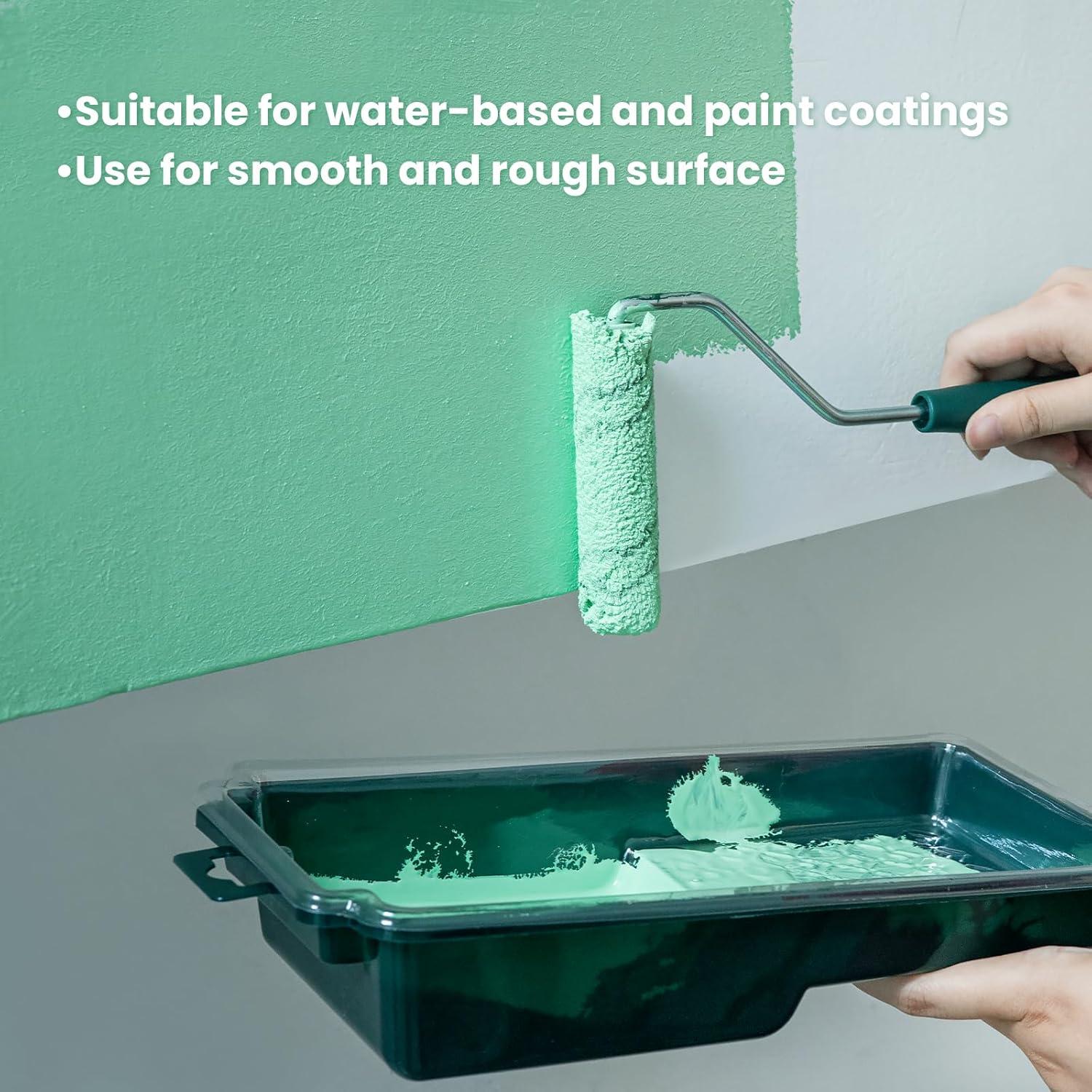 Kit de Rodillos de Pintura Microfibra 24 Piezas 10 cm