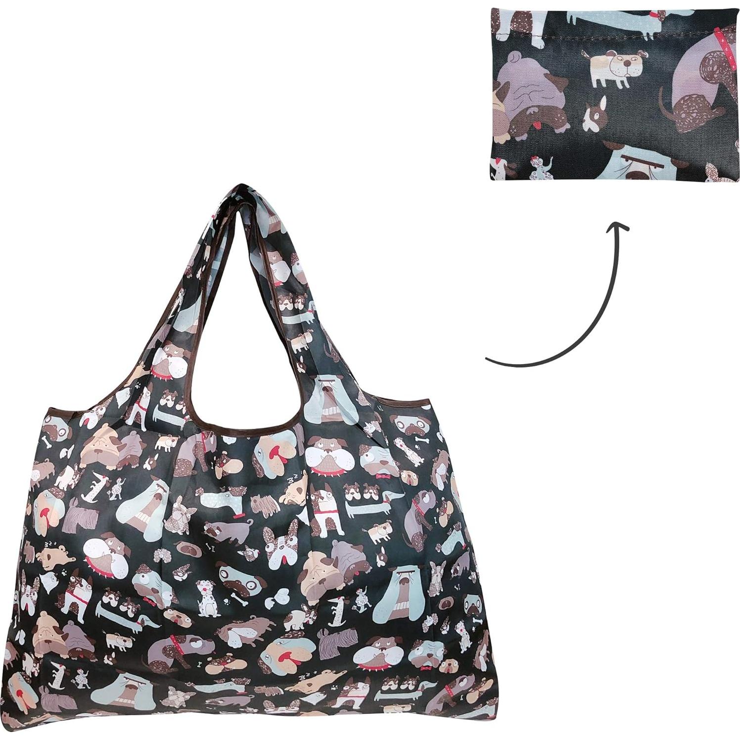 Bolsa Grande Plegable Reutilizable Allydrew - 6 Unidades