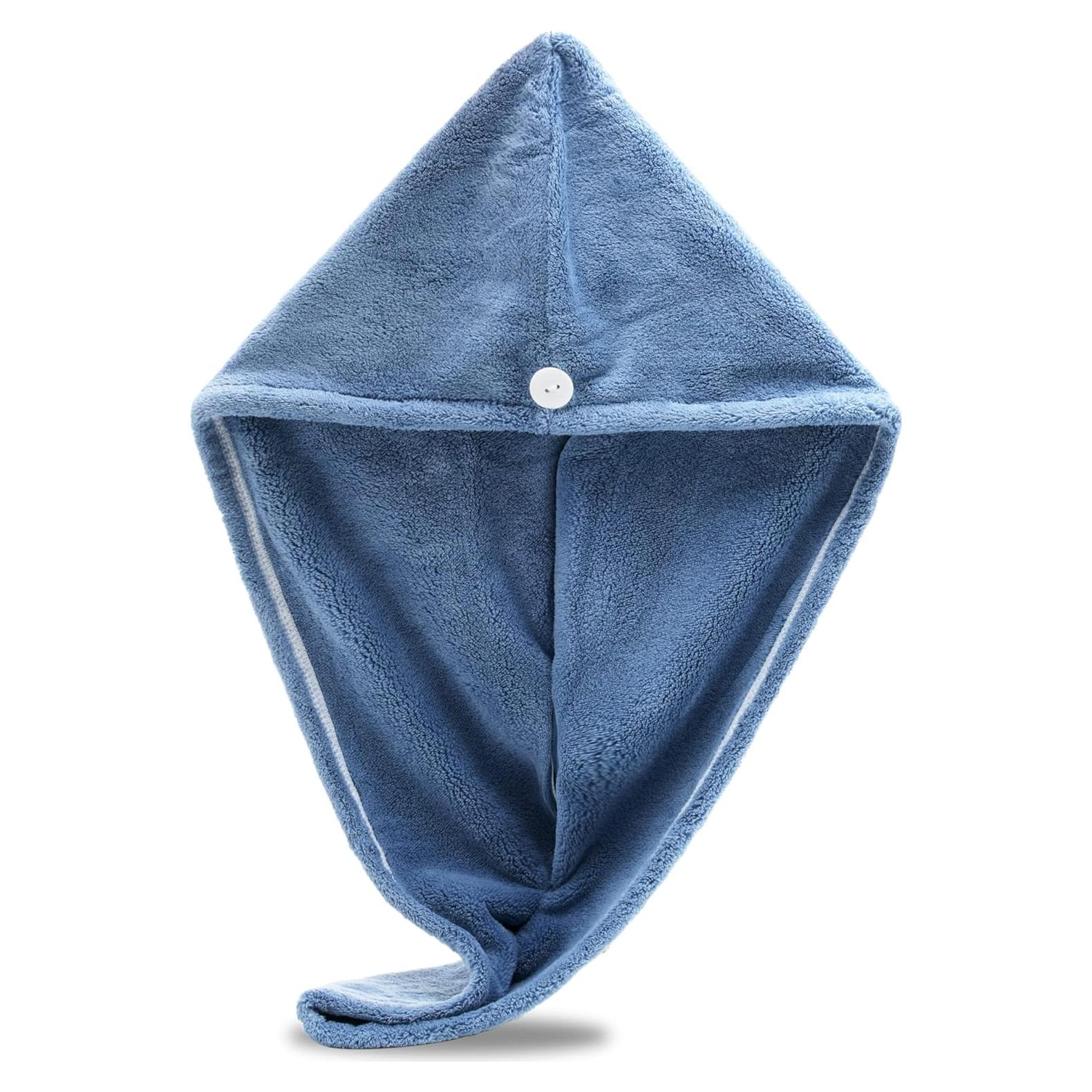 Toalla de Microfibra Exec-U-Gift para Cabello Azul 61x25 cm