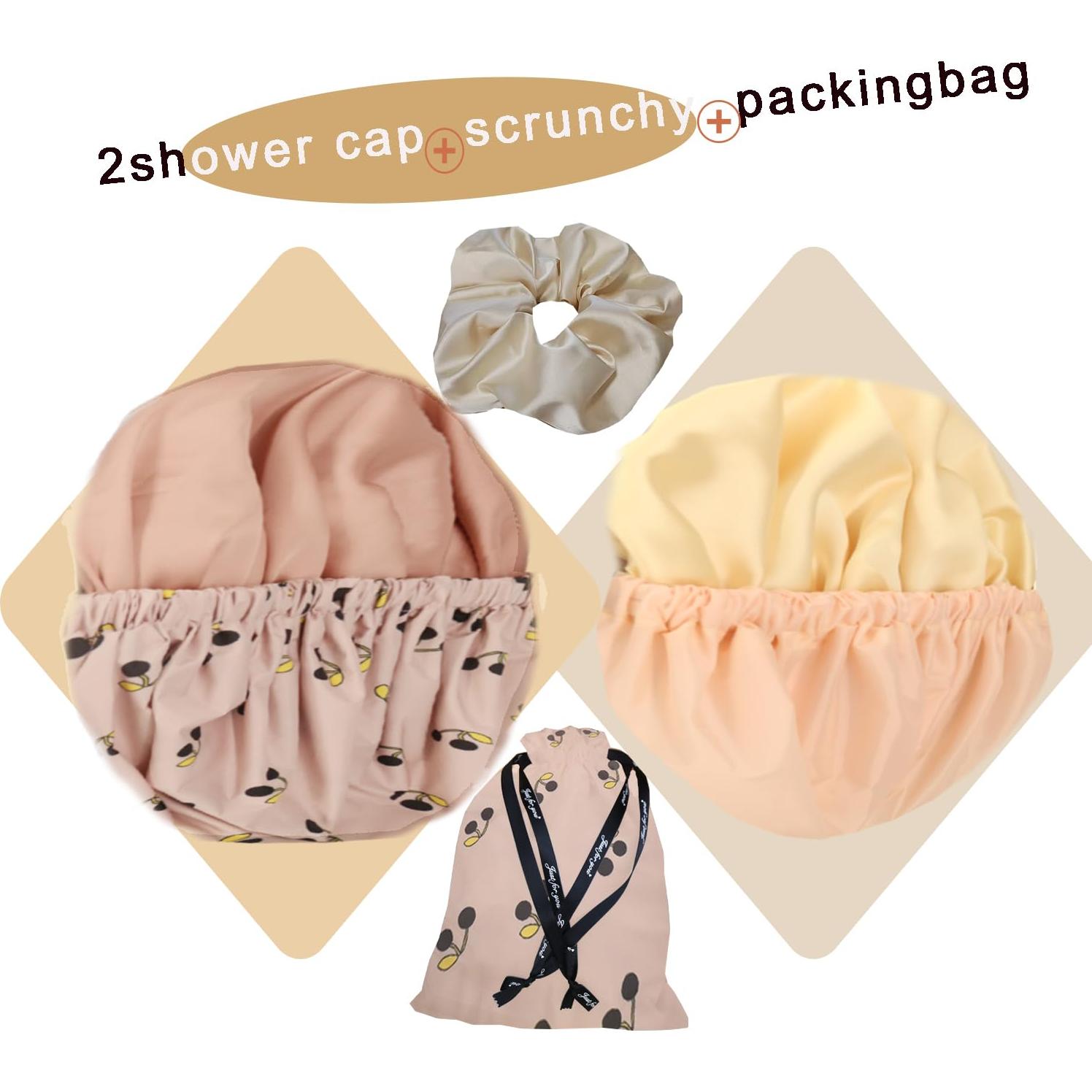 Gorro de Ducha Reutilizable Genergy Doble Capa Impermeable 35.56 cm