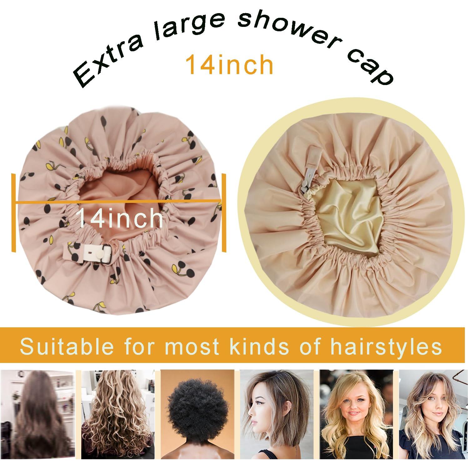 Gorro de Ducha Reutilizable Genergy Doble Capa Impermeable 35.56 cm