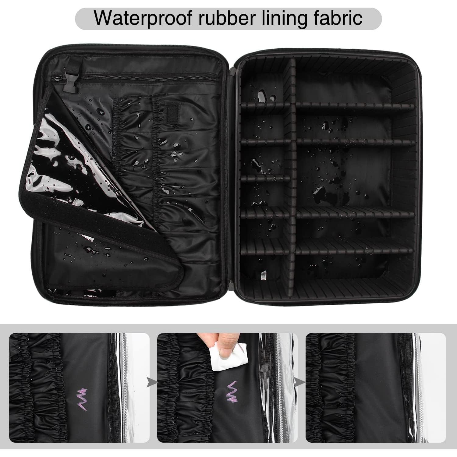 Estuche de Maquillaje Extra Grande Relavel Negro 44.96x32x20cm