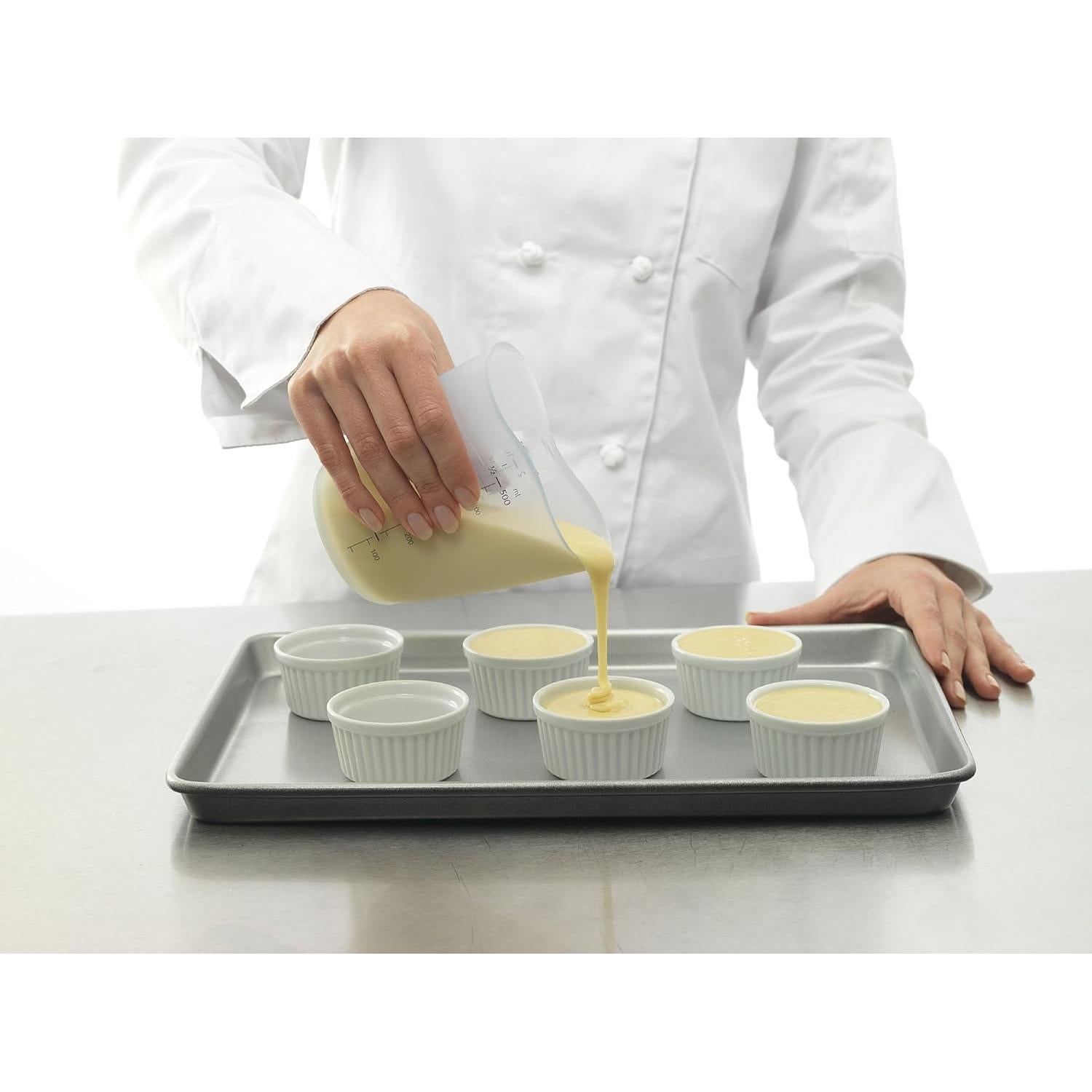 Juego de 3 Tazas de Medir Silicona Flexible iSi Basics