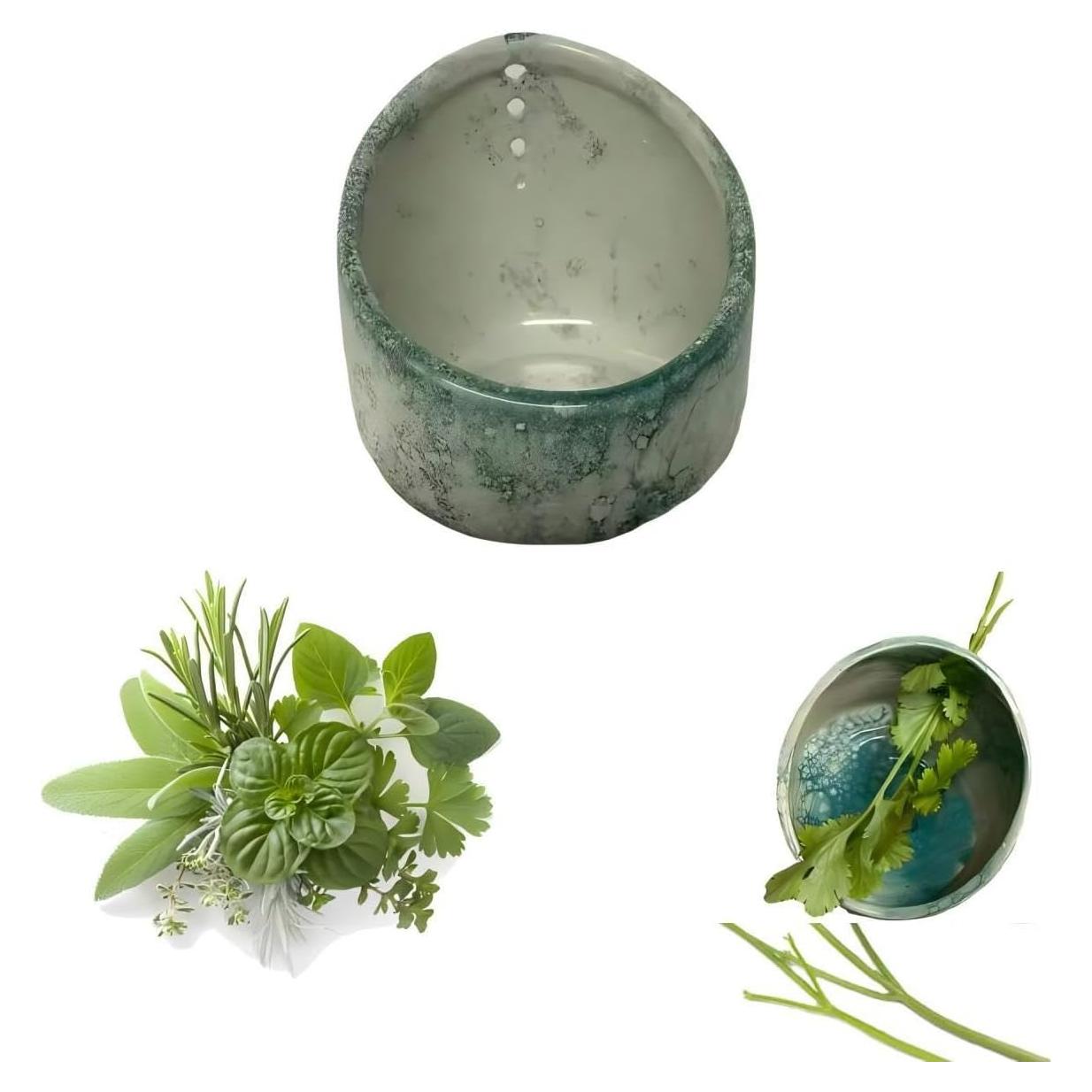 Deshojador de Hierbas de Cerámica Genérico 9.9cm Verde Burbuja