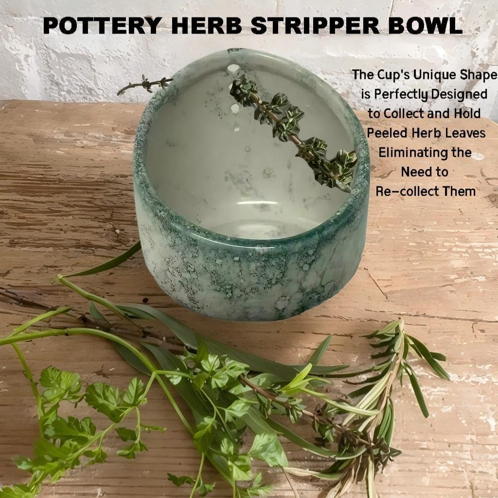 Deshojador de Hierbas de Cerámica Genérico 9.9cm Verde Burbuja