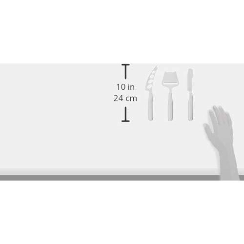 Juego de cuchillos para queso Fox Run, acero inoxidable, 3 piezas
