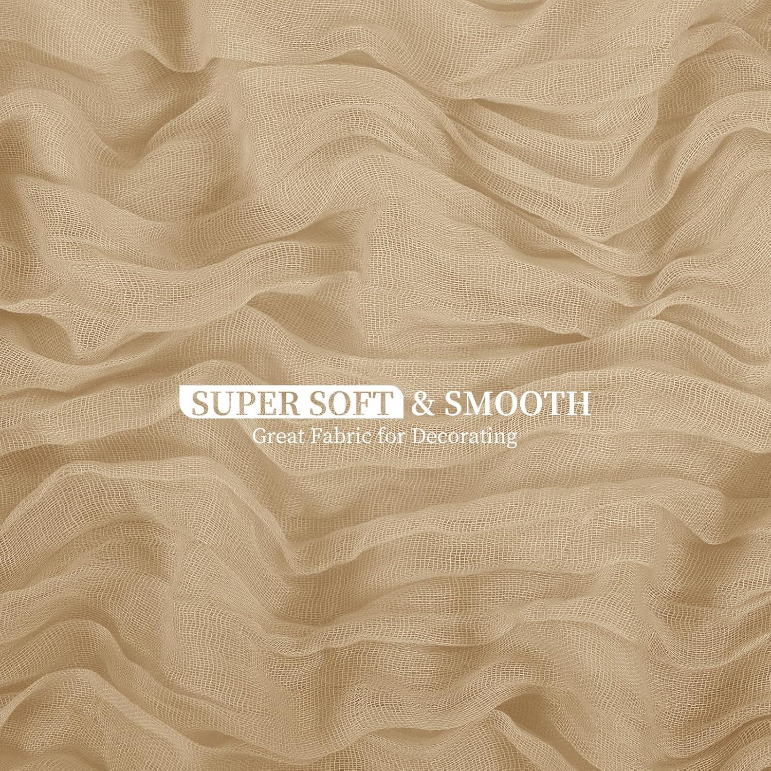 Paquete de 10 Caminos de Mesa de Gasa Beige 50.8 x 304.8 cm