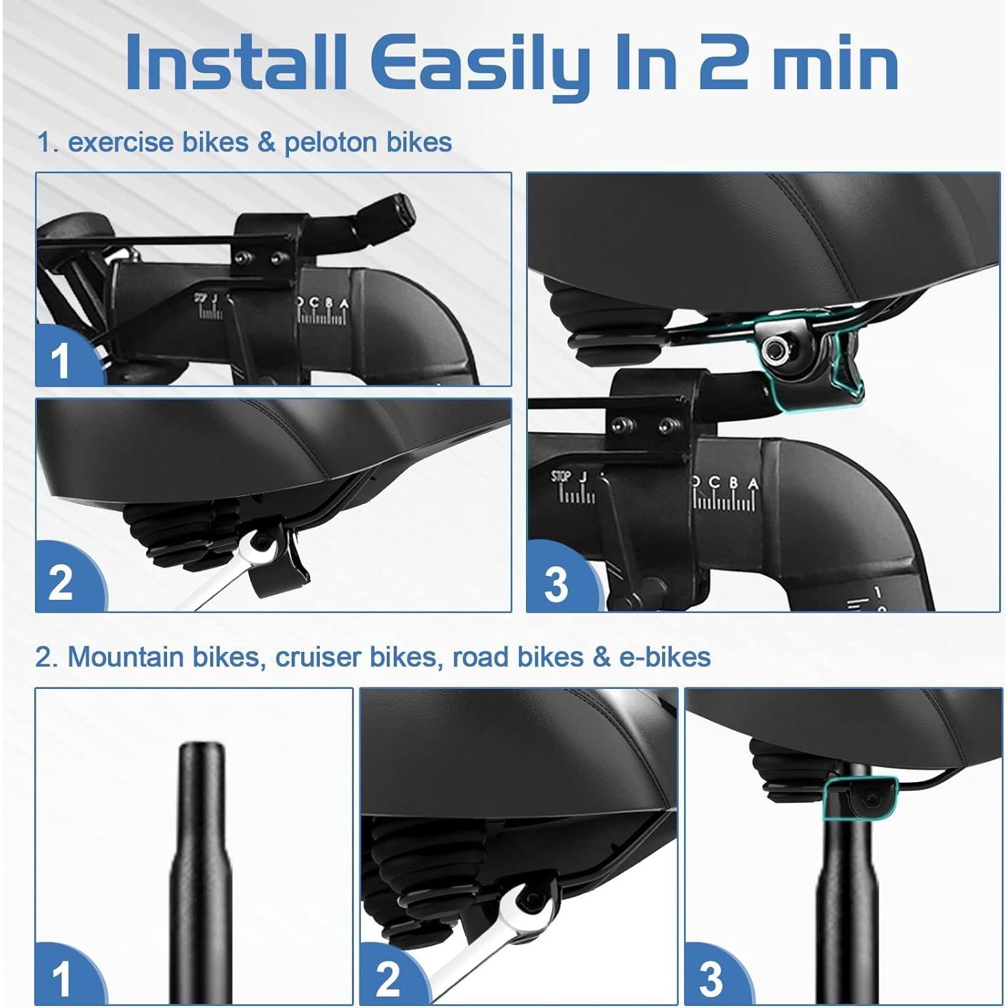 Cojín de Asiento de Bicicleta Sin Nariz Twomaples 33x23cm