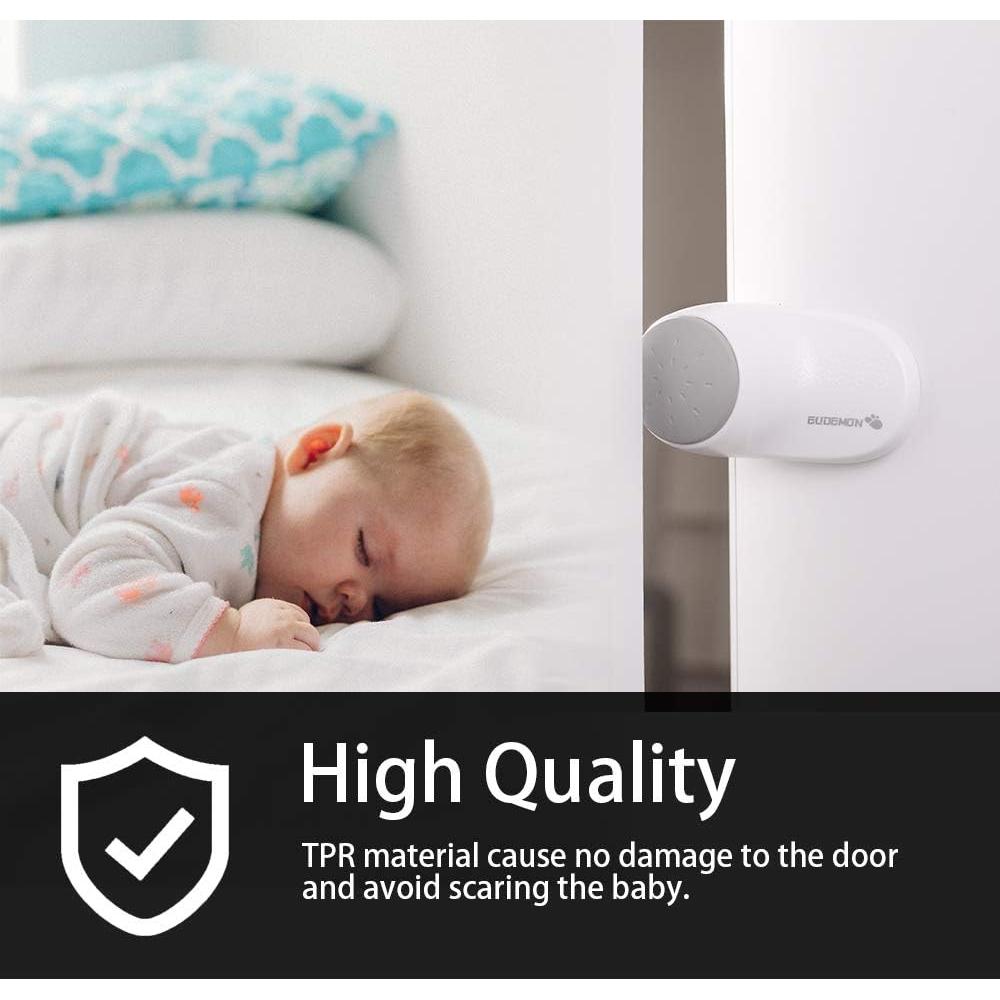 Detenedor de Puerta EUDEMON 2 Paquete Blanco Seguridad Infantil
