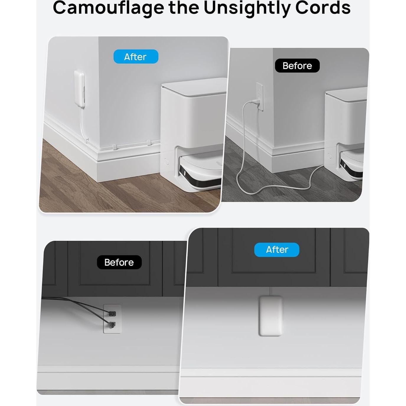 Regleta TROND 3FT con Tapa, 8 Enchufes y 4 USB, 1700J