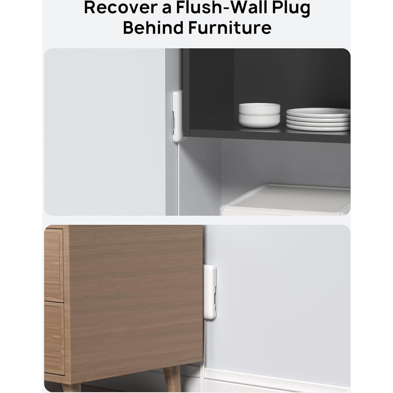 Regleta TROND 3FT con Tapa, 8 Enchufes y 4 USB, 1700J