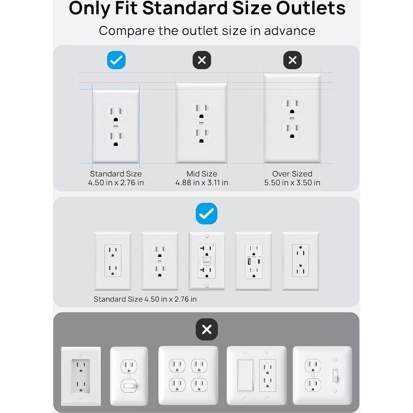 Regleta TROND 3FT con Tapa, 8 Enchufes y 4 USB, 1700J