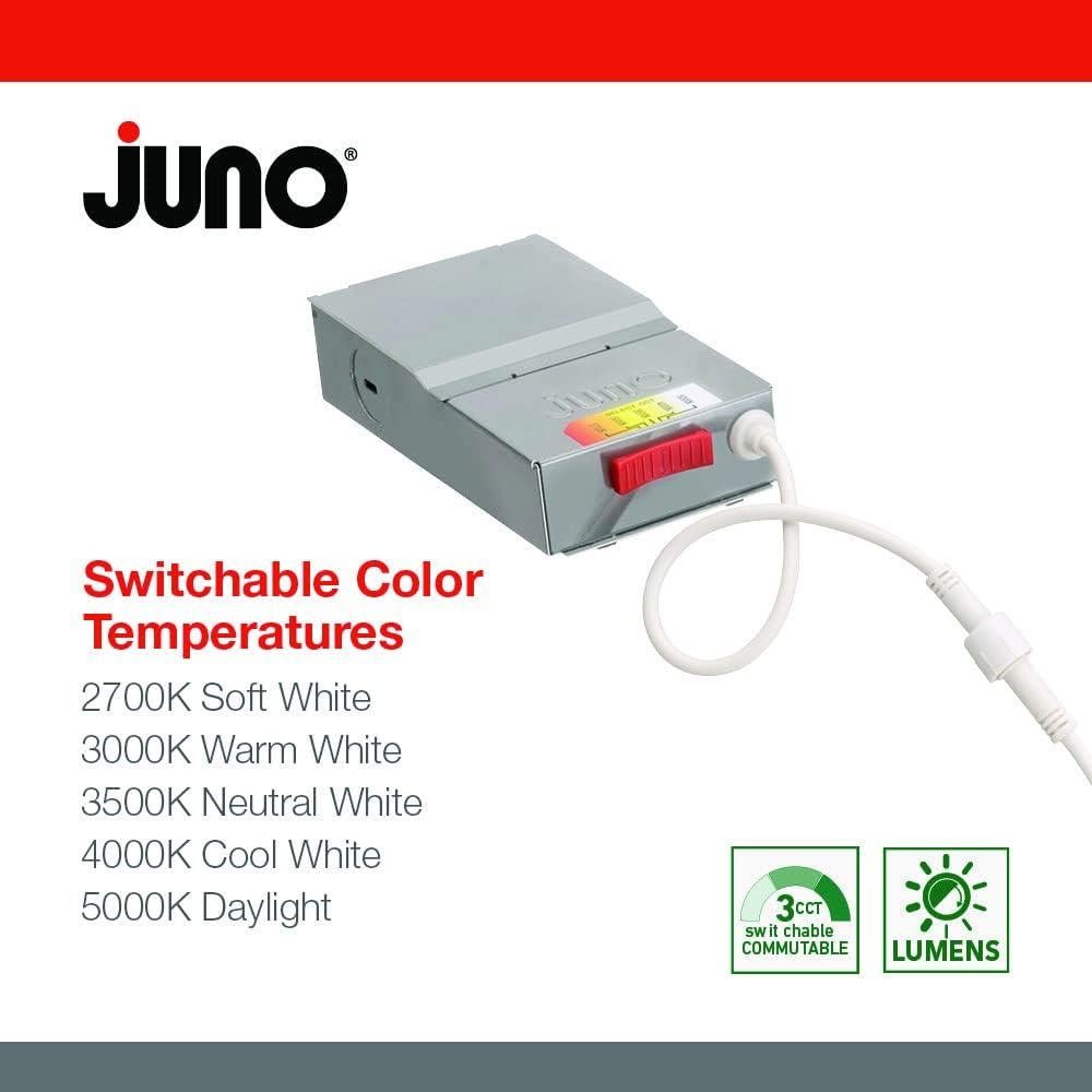 Downlight LED Juno WF4 SWW5 90CRI 4" Regulable Blanco Mate (2 Pzs)