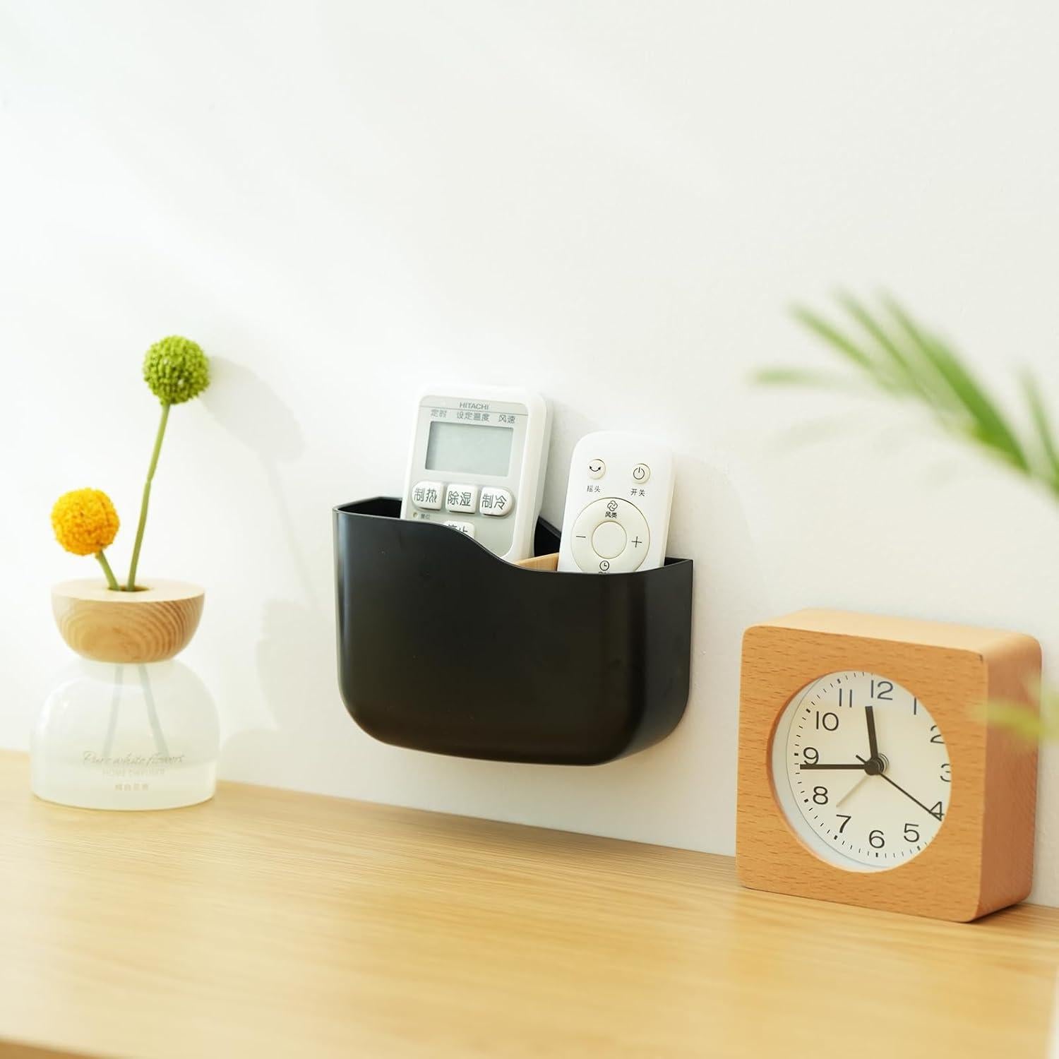 Soporte Adhesivo para Control Remoto SUNFICON 3 Piezas Negro